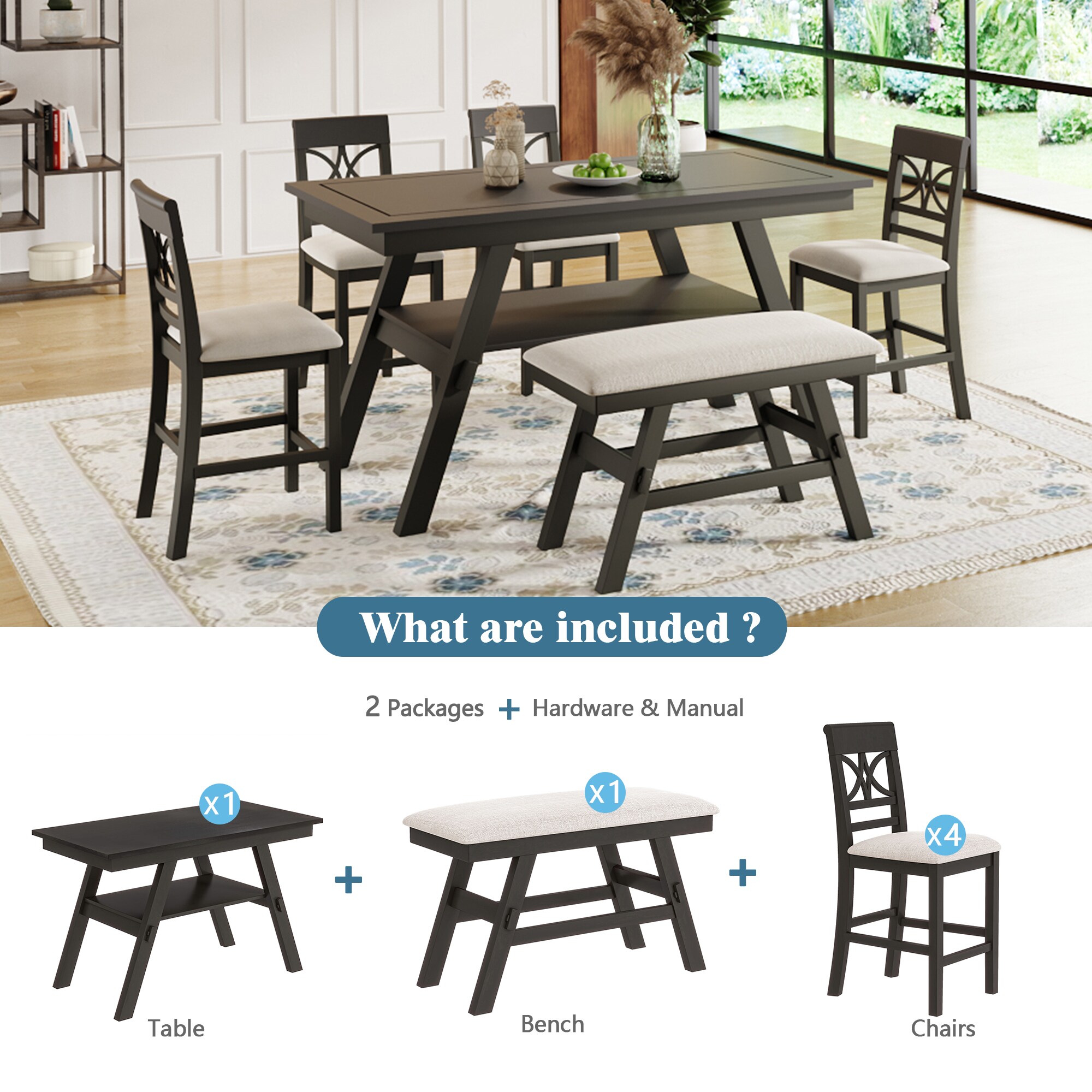 Bybafun YA0100296 Dining-Sets - View #4
