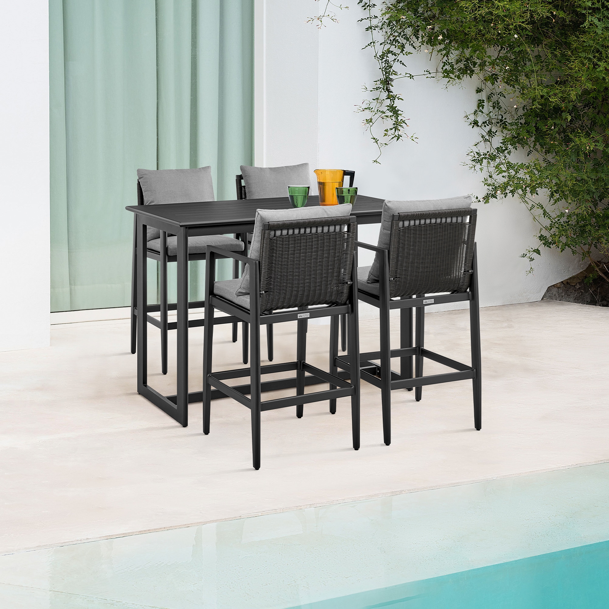 Armen Living LCCCBABL26 stools - View #9