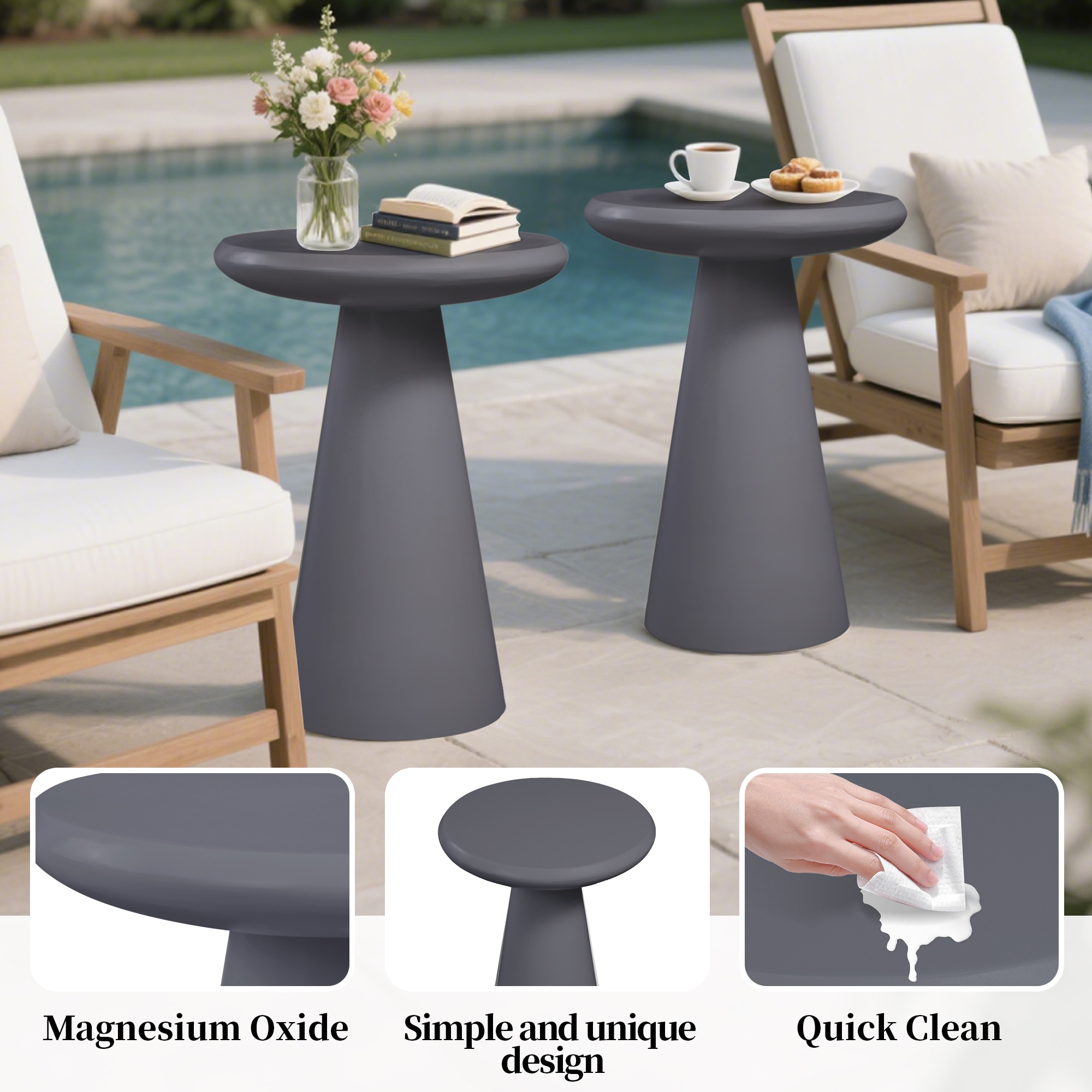 UPHA PL-BZMG-DK-2PC End-Tables - View #5