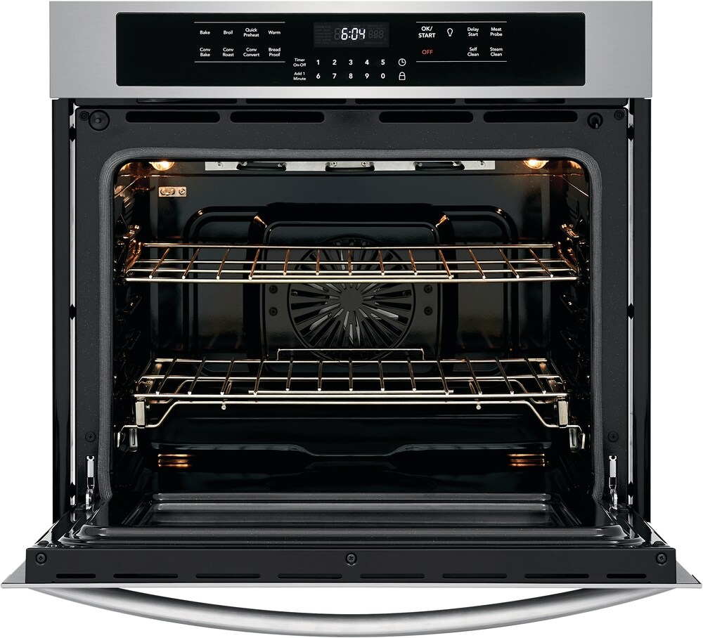 Frigidaire Gallery 30 inch Single Electric Wall Oven True Convection and Self + Steam Cleaning ( Fingerprint Resistant Stainless Steel )