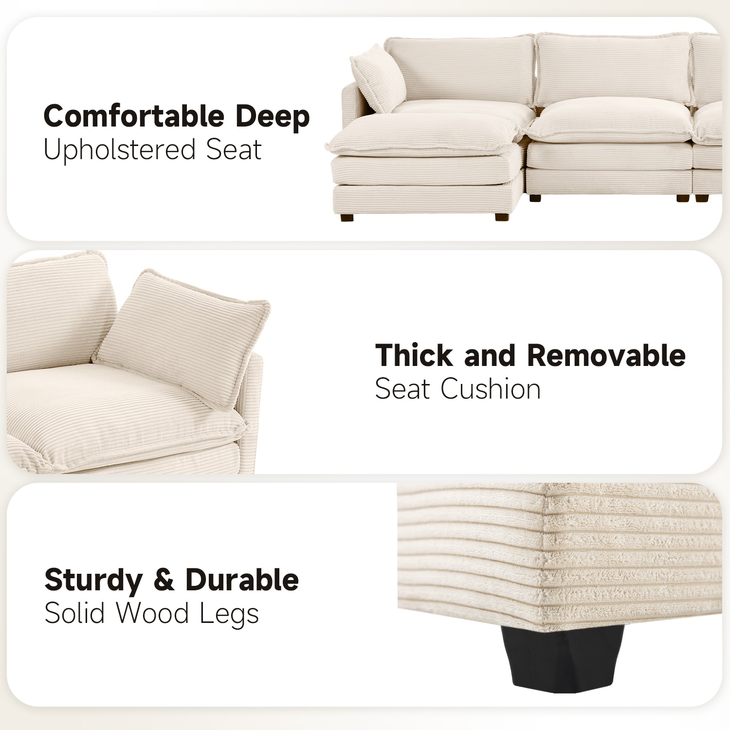 JEAREY HNBYZTY-BLACK Sofas-Loveseats - View #5