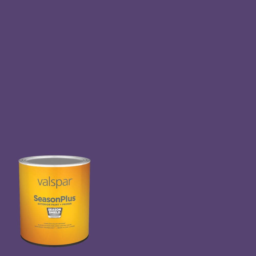 Valspar SeasonPlus Flat Sumptuous Purple 401010 Exterior Paint (1