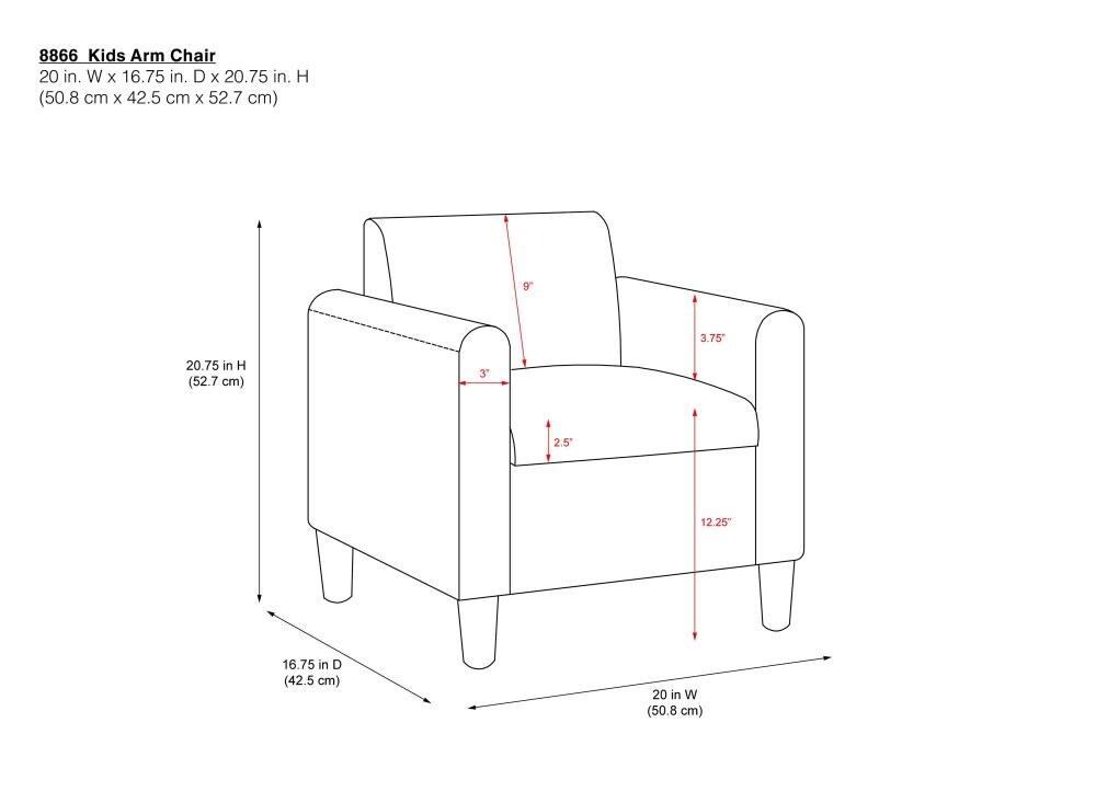 DHP DL8866 Kids-Chairs - View #7