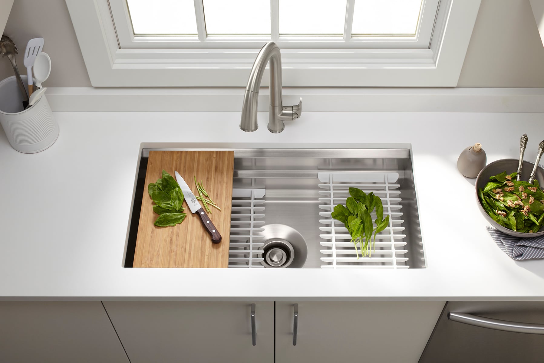 Kohler K-5290-HCF-NA Undertone Preserve 31-1/4 Undermount Single-Bowl Kitchen Sink