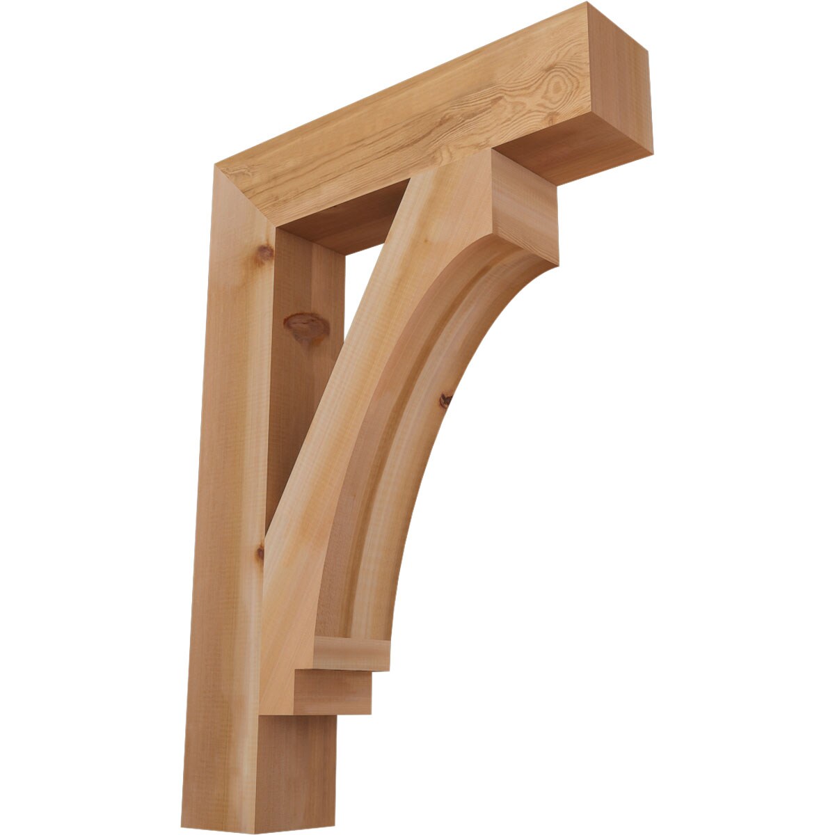 Ekena Millwork BKT06X28X40IMP05SWR Imperial Block Smooth 5-1/2-in x 28-in x 40-in Western red cedar Brown Wood Standard bracket
