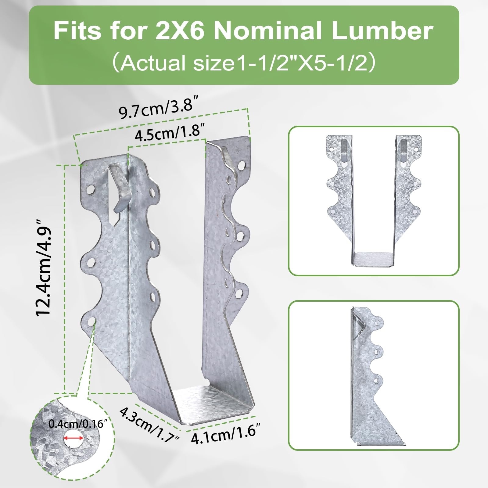 Phyfalip LPF0502Z12 Joist-Hangers - View #3