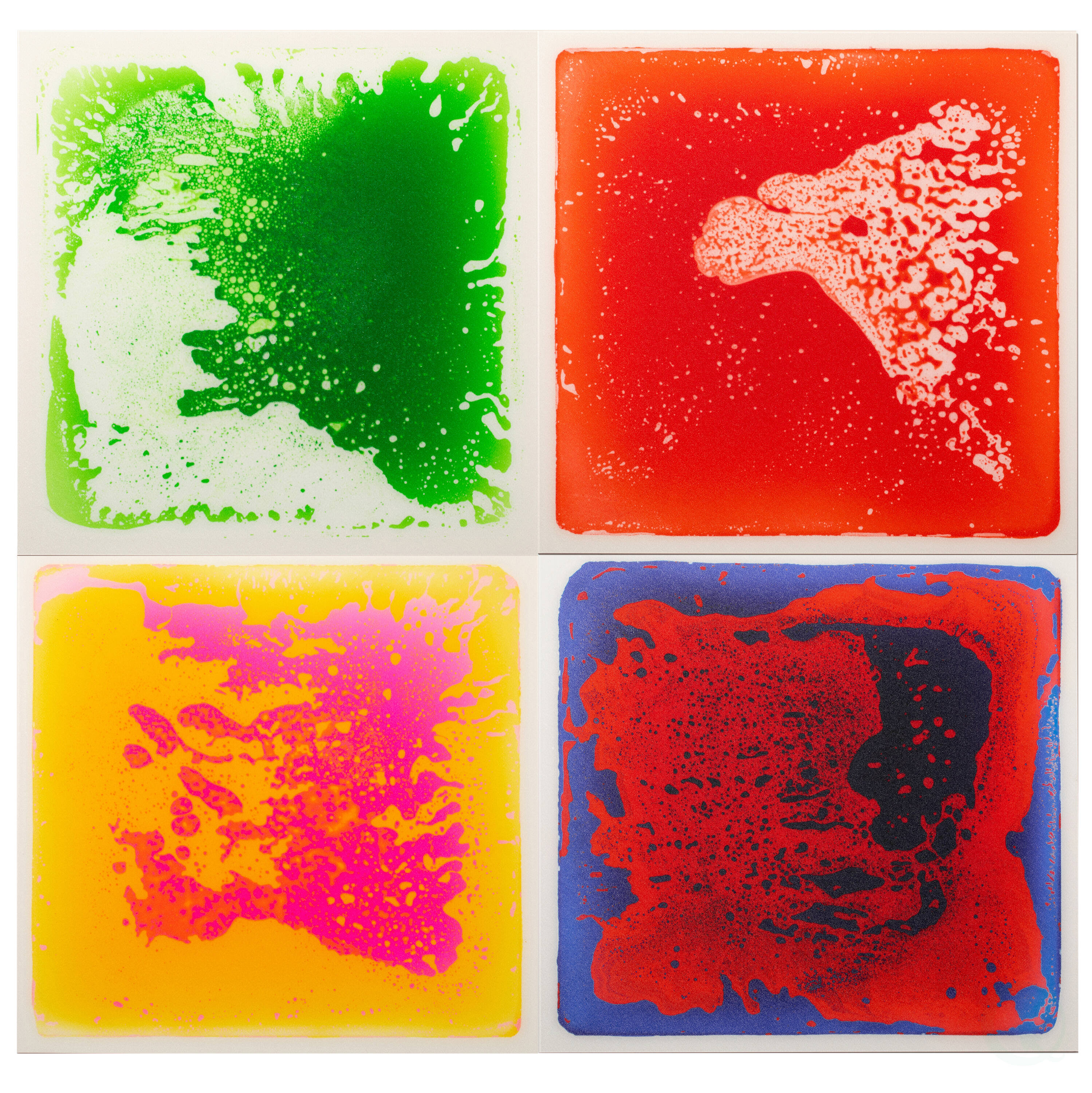 19.5'' Multicolor Sensory Liquid Gel Floor Tiles for Kids