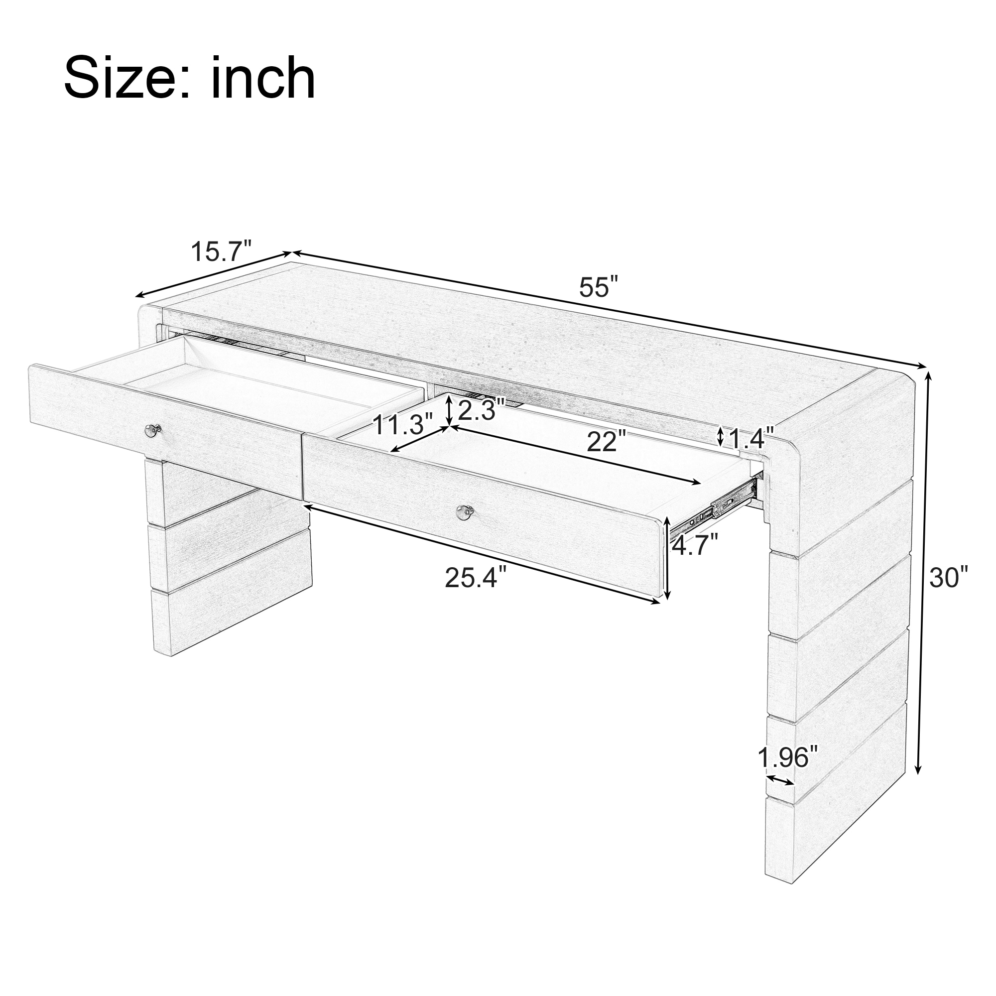 ModernLuxe N715P244723B Console-Sofa-Tables - View #3
