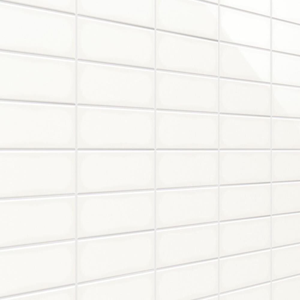 Satori Hudson Brilliant White Glossy 3-in x 6-in Glazed Ceramic Subway Wall  Tile (0.12-sq. ft/ Piece) in the Tile department at