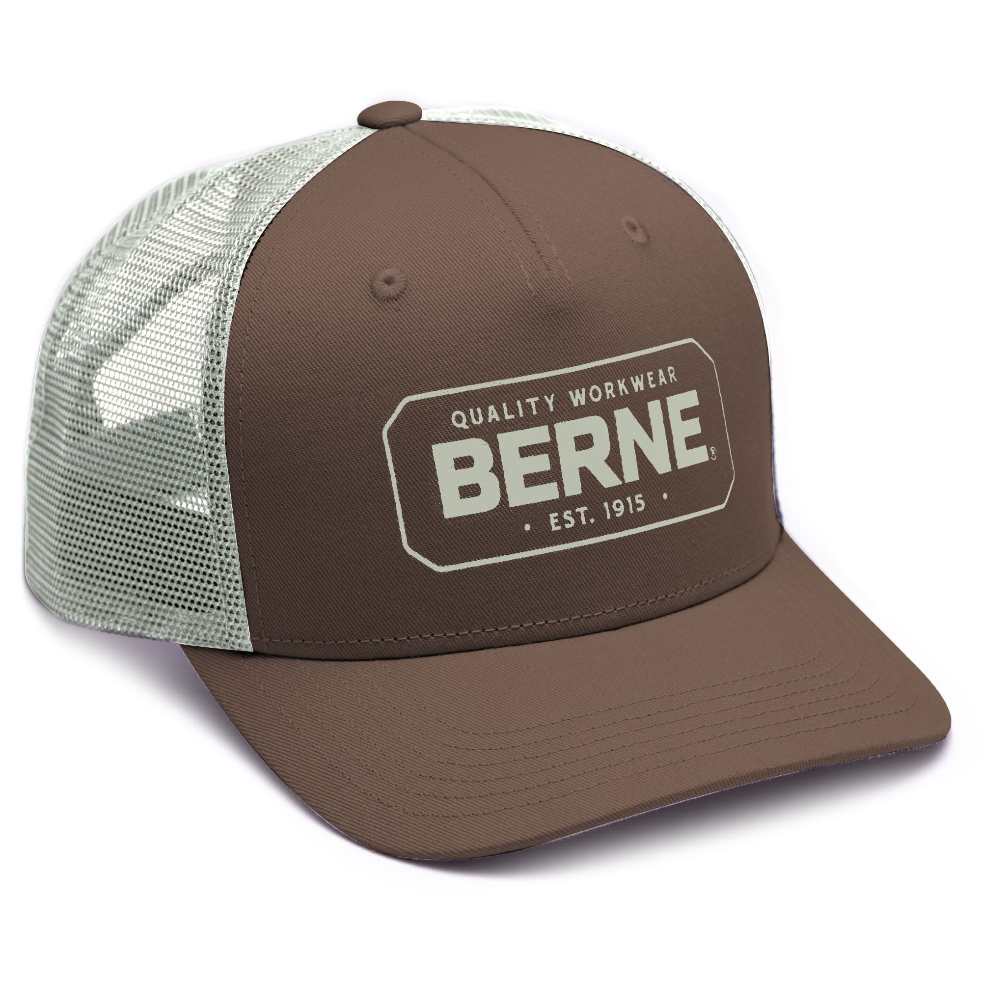 BERNE APPAREL Men's Bitter Chocolate Cotton/Polyester Baseball cap #H181BC22400