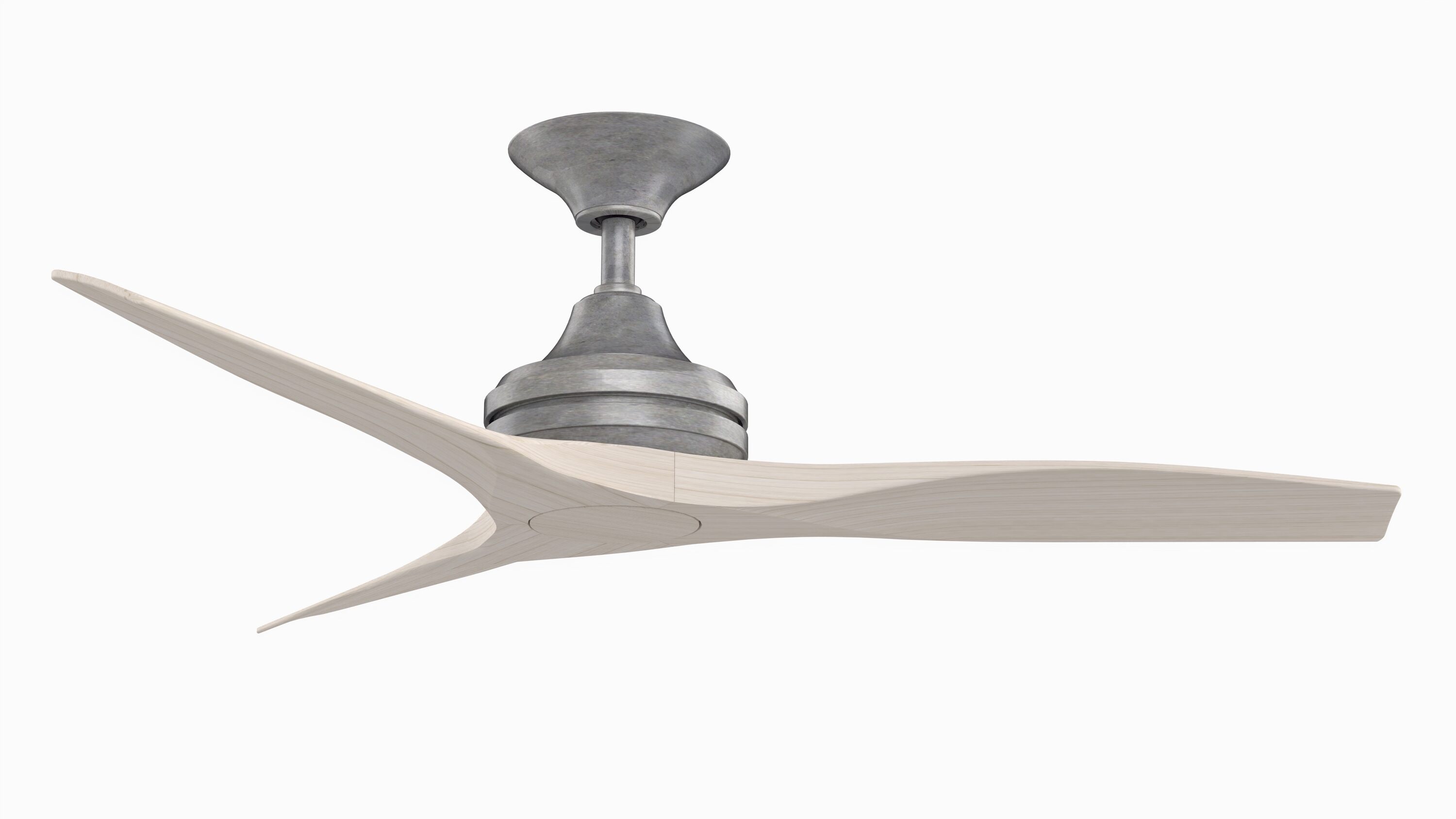 Fanimation Spitfire 48-in Galvanized Indoor/Outdoor Ceiling Fan with Remote (3-Blade)