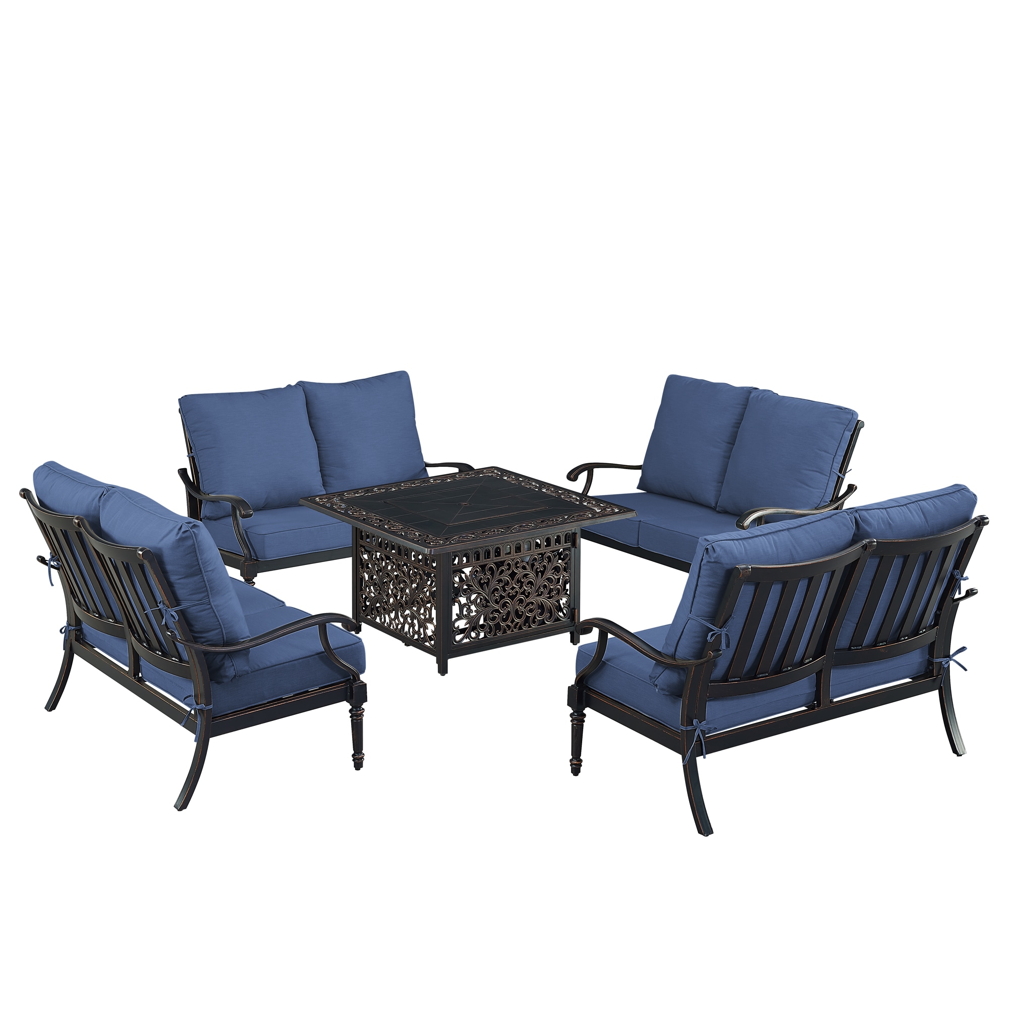 Oakland Living SHAO4LSMAYANBLCUA Patio-Conversation-Sets - View #4