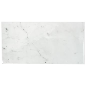 Smart Tiles Blok Carrera 2-Pack Gray Marble 23-in x 11-in Glossy Resin Peel  & Stick Wall Tile in the Tile department at 