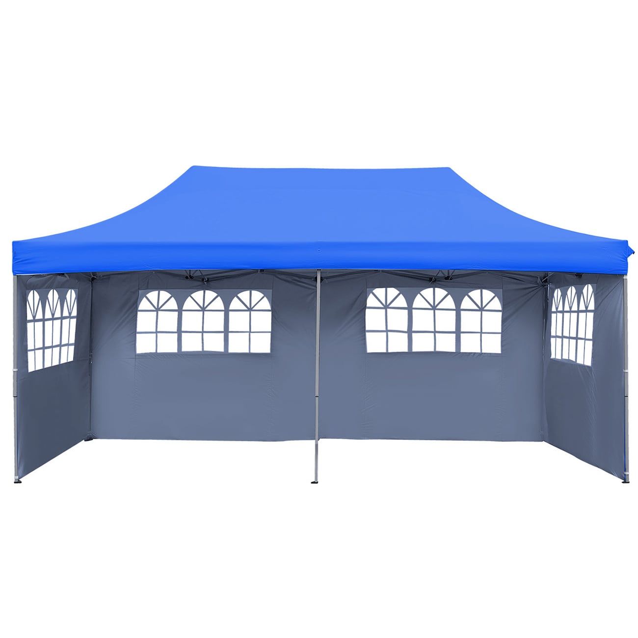 Ainfox BLPNU0JR 10-ft x 20-ft Blue Rectangle Pop-up Soft top Roof (Screen Included)