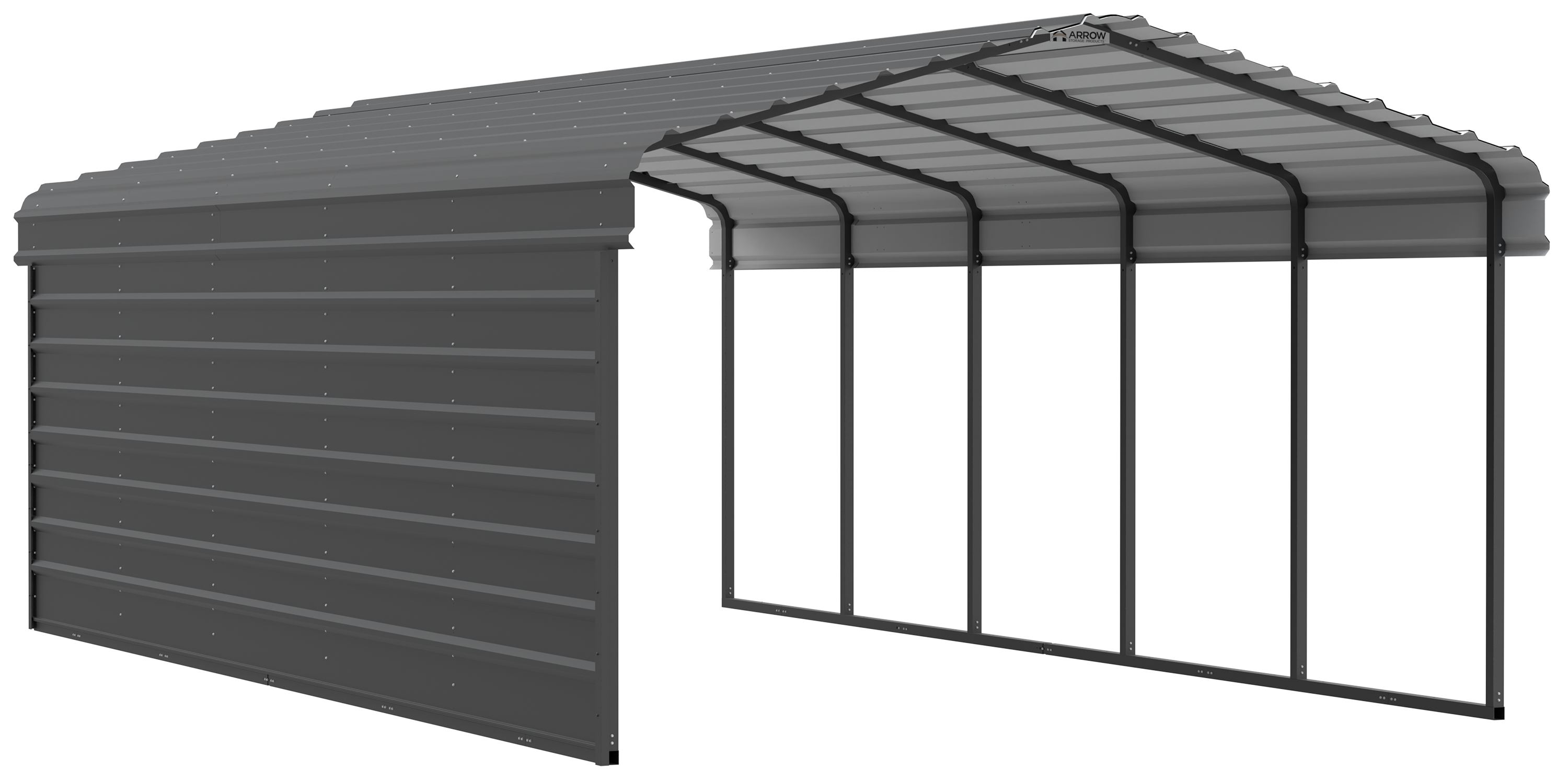 Arrow CPHC122407ECL1 Carport-Covers - View #13