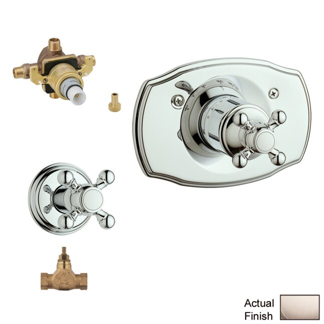 GROHE Brushed Nickel Cross Shower Handle GROHE Brushed Nickel Cross Shower Handle