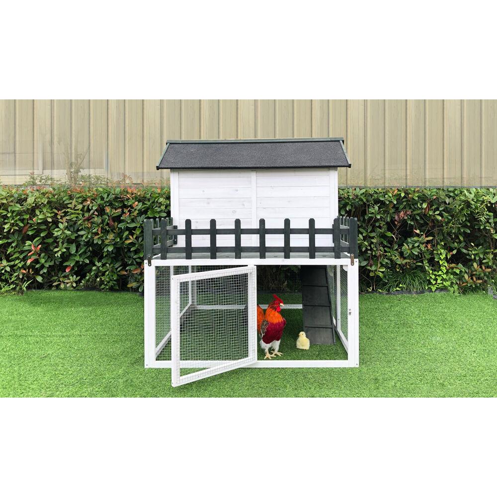 Hanover HANCC0102-WHT Chicken-Coops-Rabbit-Hutches - View #9