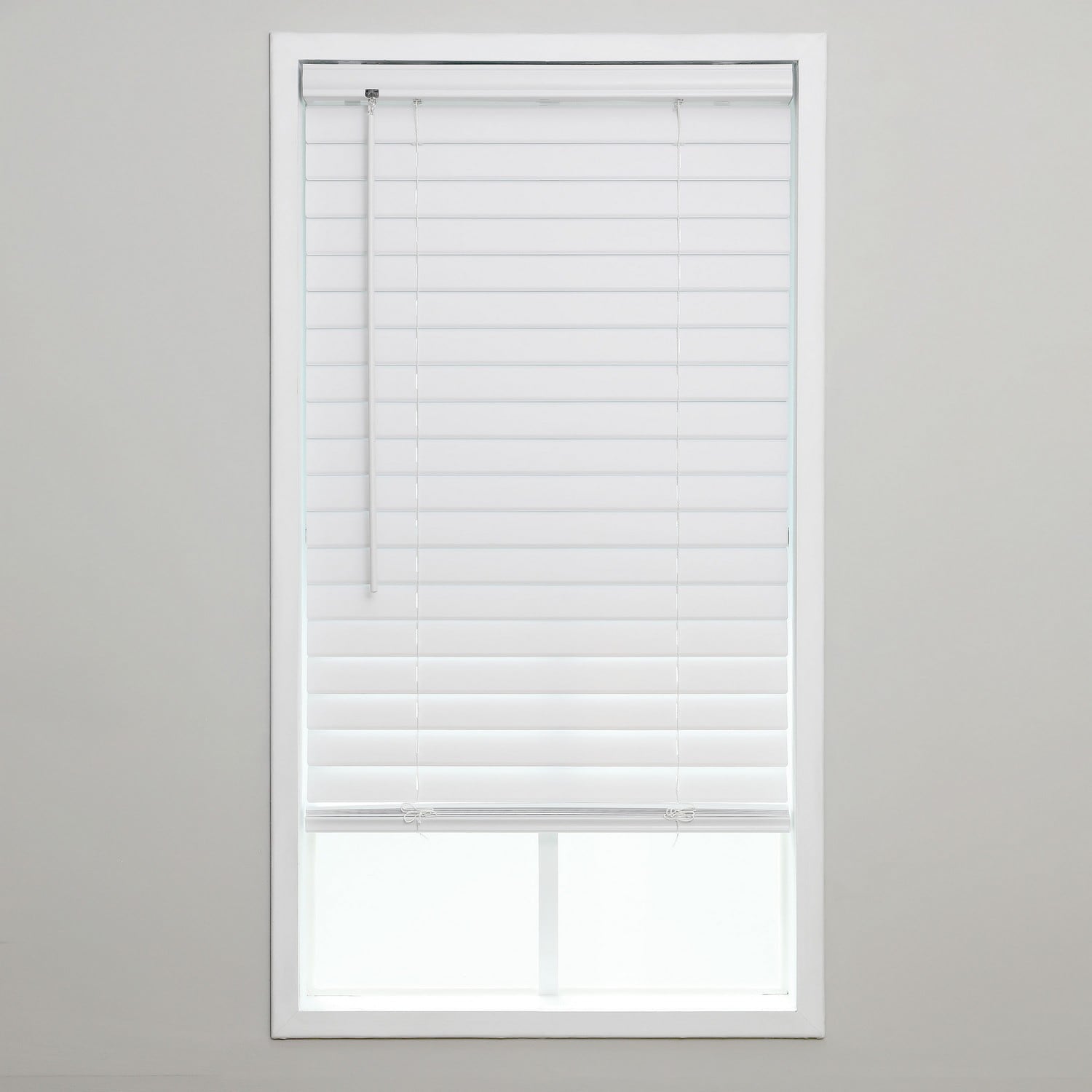 Eclipse 2-in Slat Width 36-in X 64-in Cordless White Vinyl Room ...