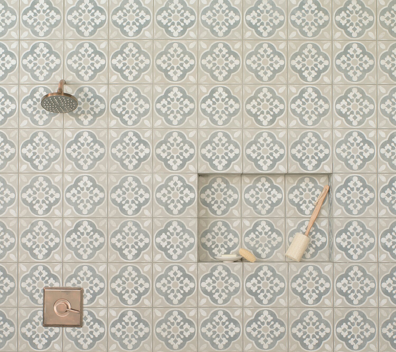 Enchante 8" x 8" Multicolor Matte Porcelain Tile