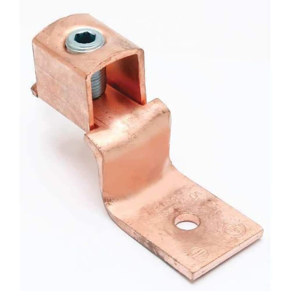 BURNDY  Mechanical Lug 6 AWG Max 1 Conductor 1 Hole #10 Stud Copper KLU35