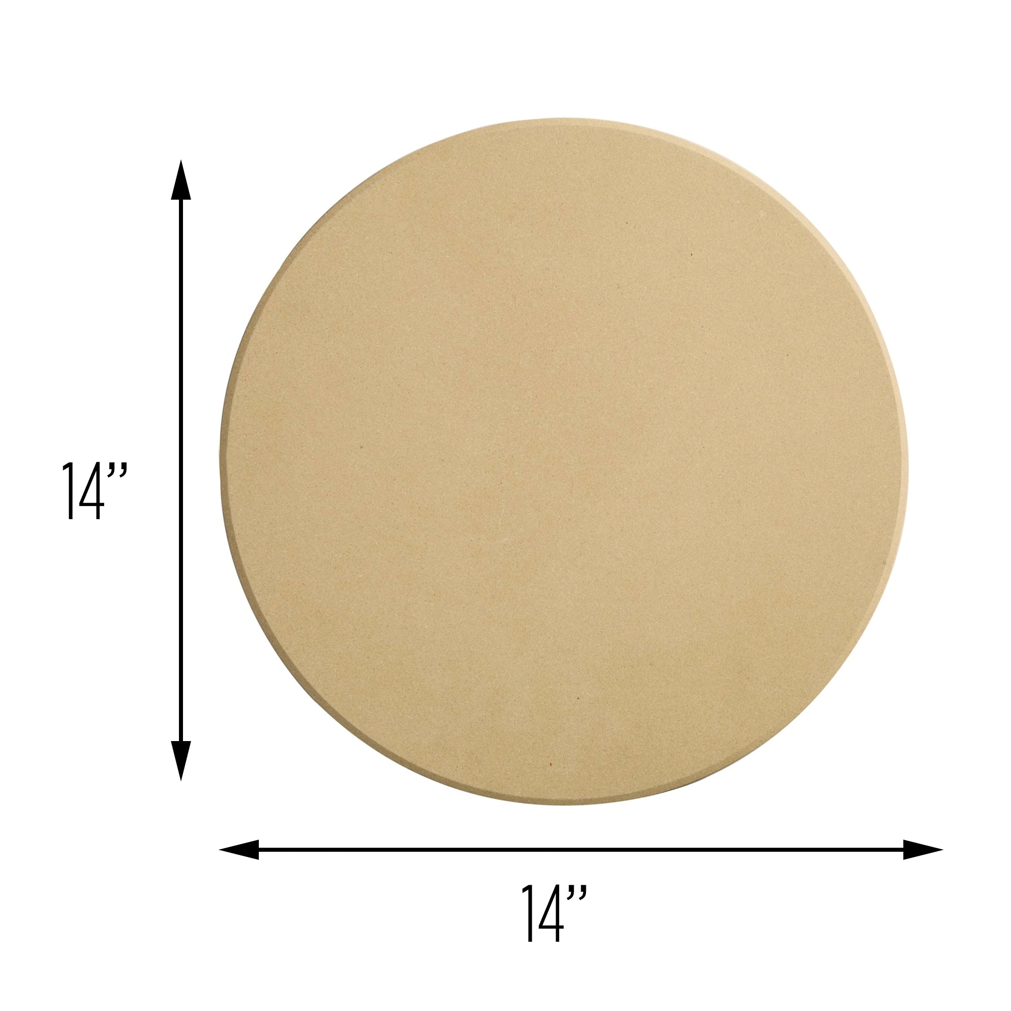 Old Stone 14-Inch Round Beige Cordierite Pizza Stone