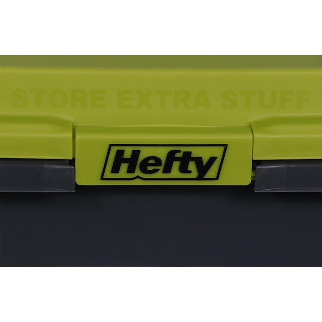 Hefty Hi-Rise Medium 4.5-Gallons (18-Quart) Grey/Green