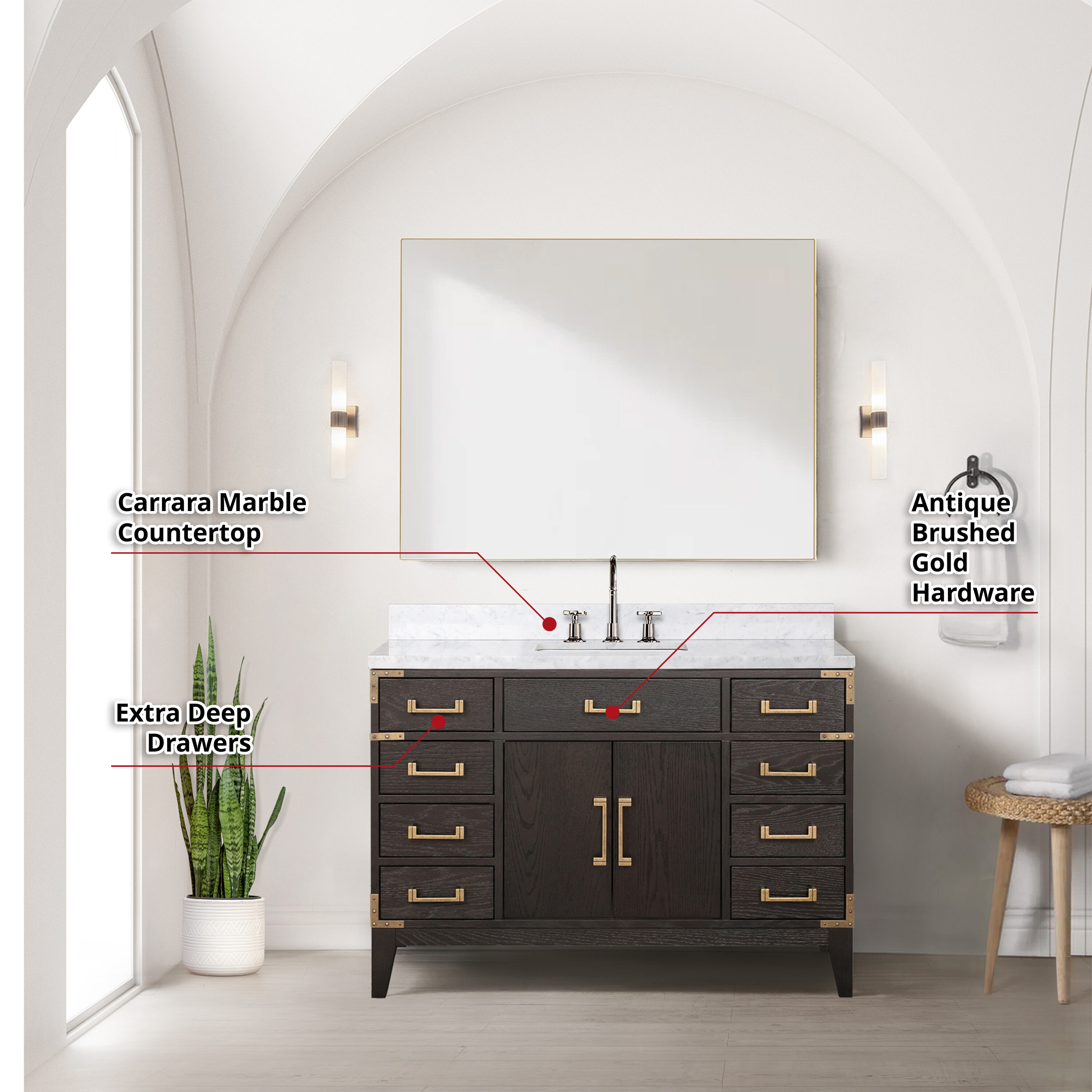 Lexora LVW48SK111 Bath-Vanity-Combo - View #7