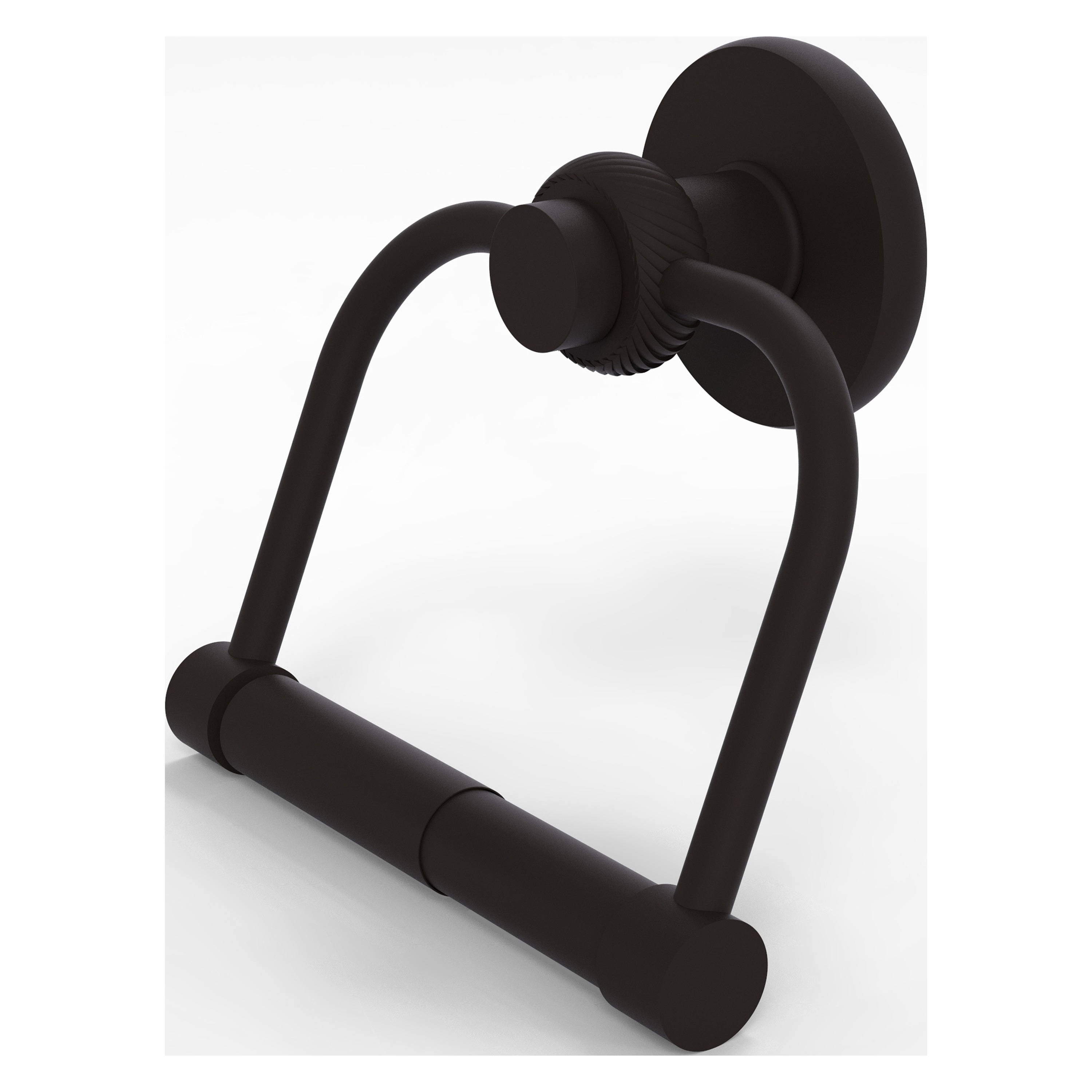 Allied Brass 924T-ORB Mercury Oil-rubbed Bronze Wall mount Double post Toilet Paper Holder 1 -Rolls with Storage