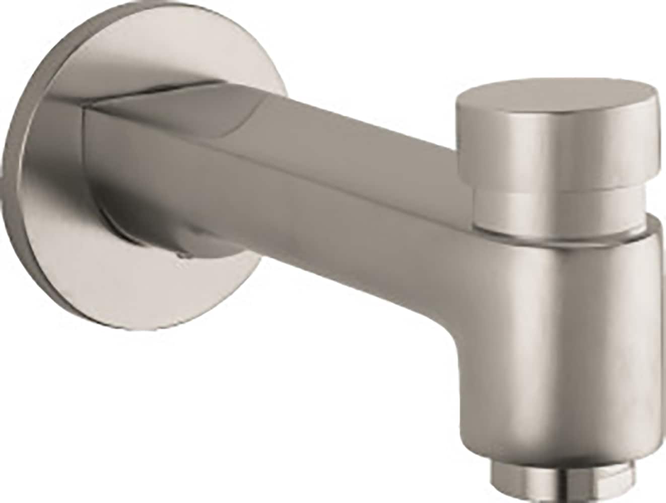 Brushed Nickel Universal Fit Bathtub Spout with Diverter | - Hansgrohe 14414821