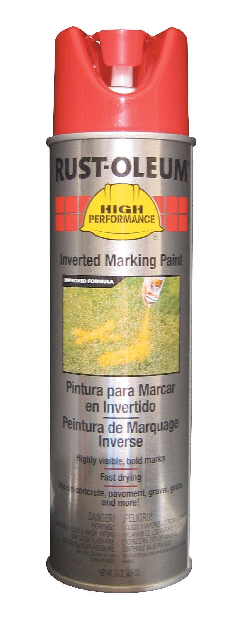 Rust-Oleum V2363838 High Performance Marking Matte Safety Red (NET WT. 15-oz