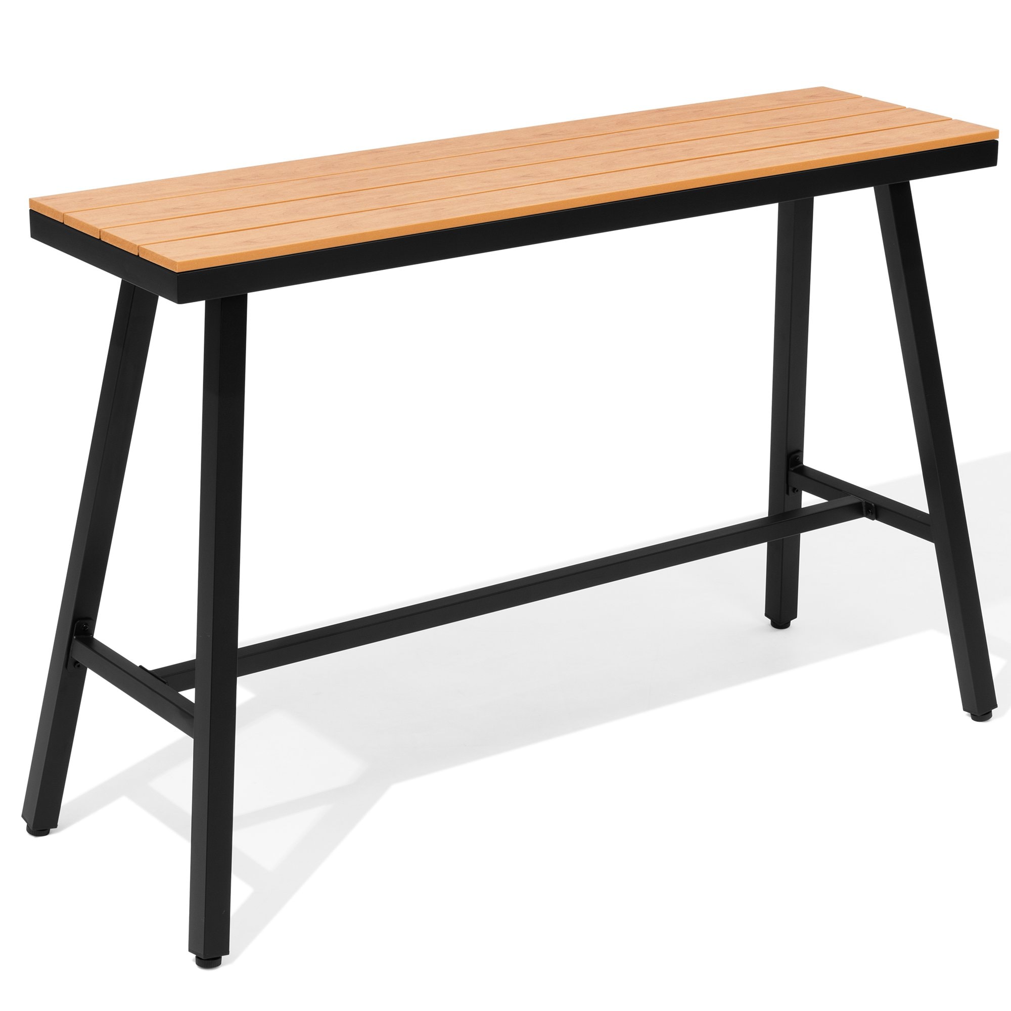 Crestlive Products CL-TB057BRN140 1 pc patio bar table Rectangle Bar height Table 15.55-in W x 55-in L