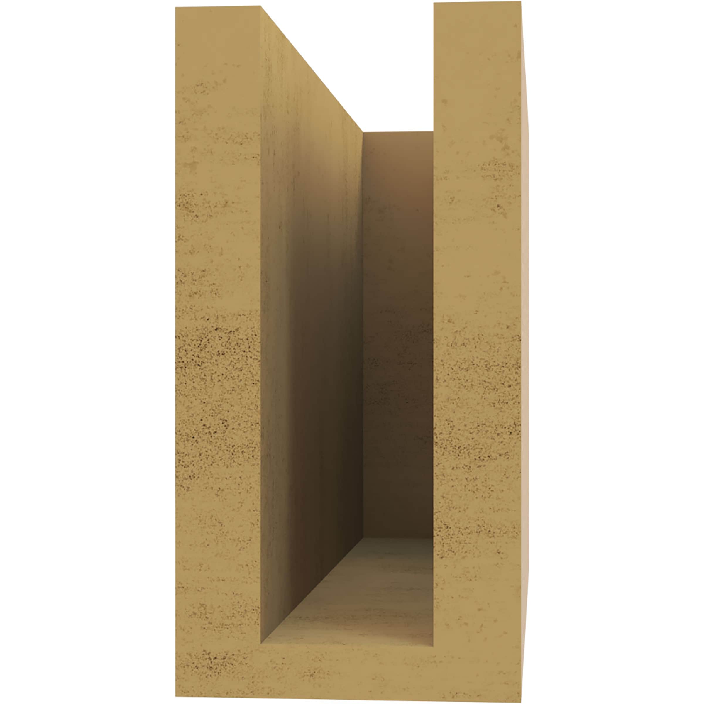 Ekena Millwork RFTU04X08X12BLKRCPR Exterior-Brackets-Braces - View #4