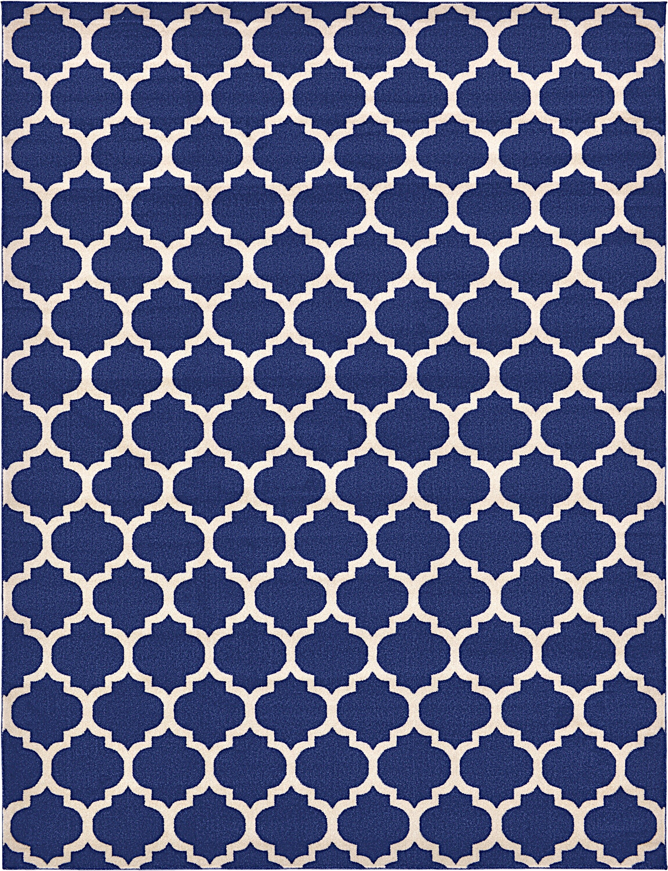 Pyramid Decor Area Rugs for Clearance Navy Modern Geometric Design