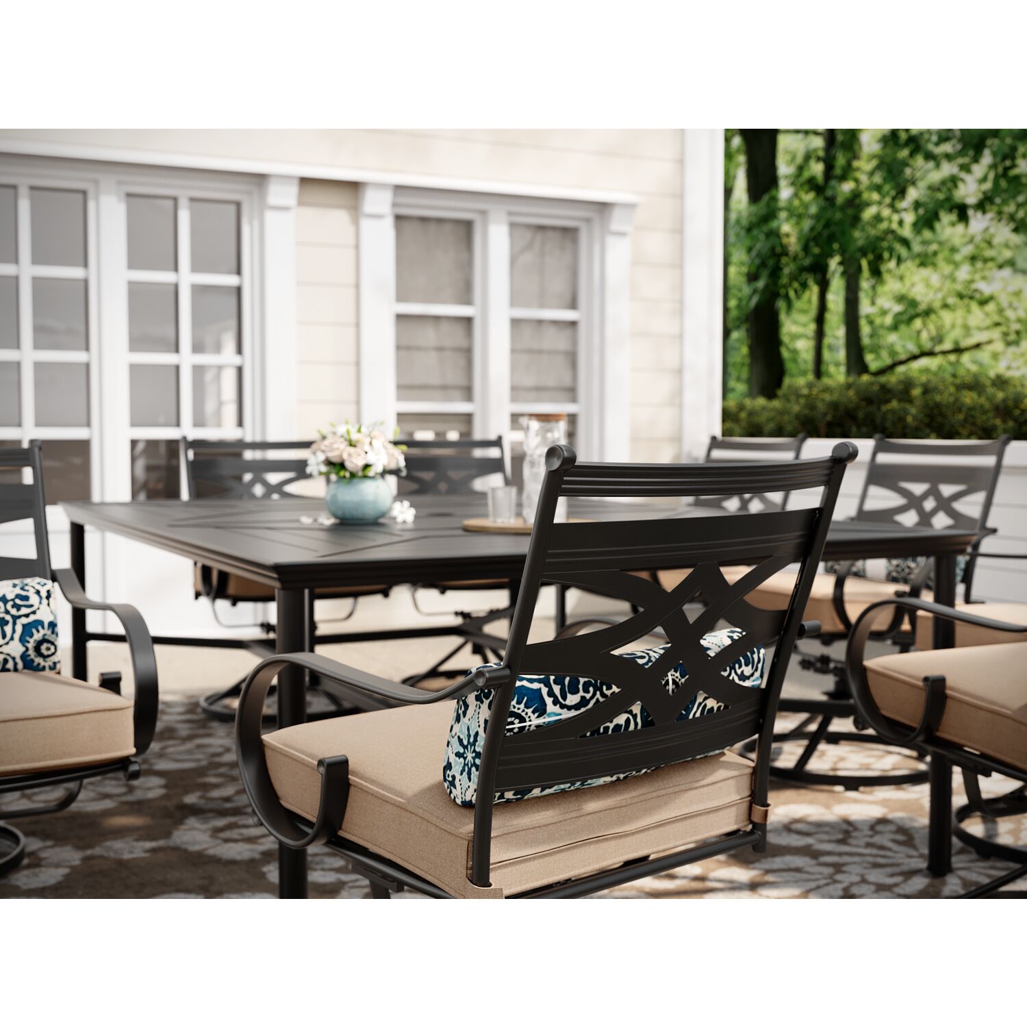 Hanover MCLRDN11PCSW10-TAN Patio-Dining-Sets - View #16