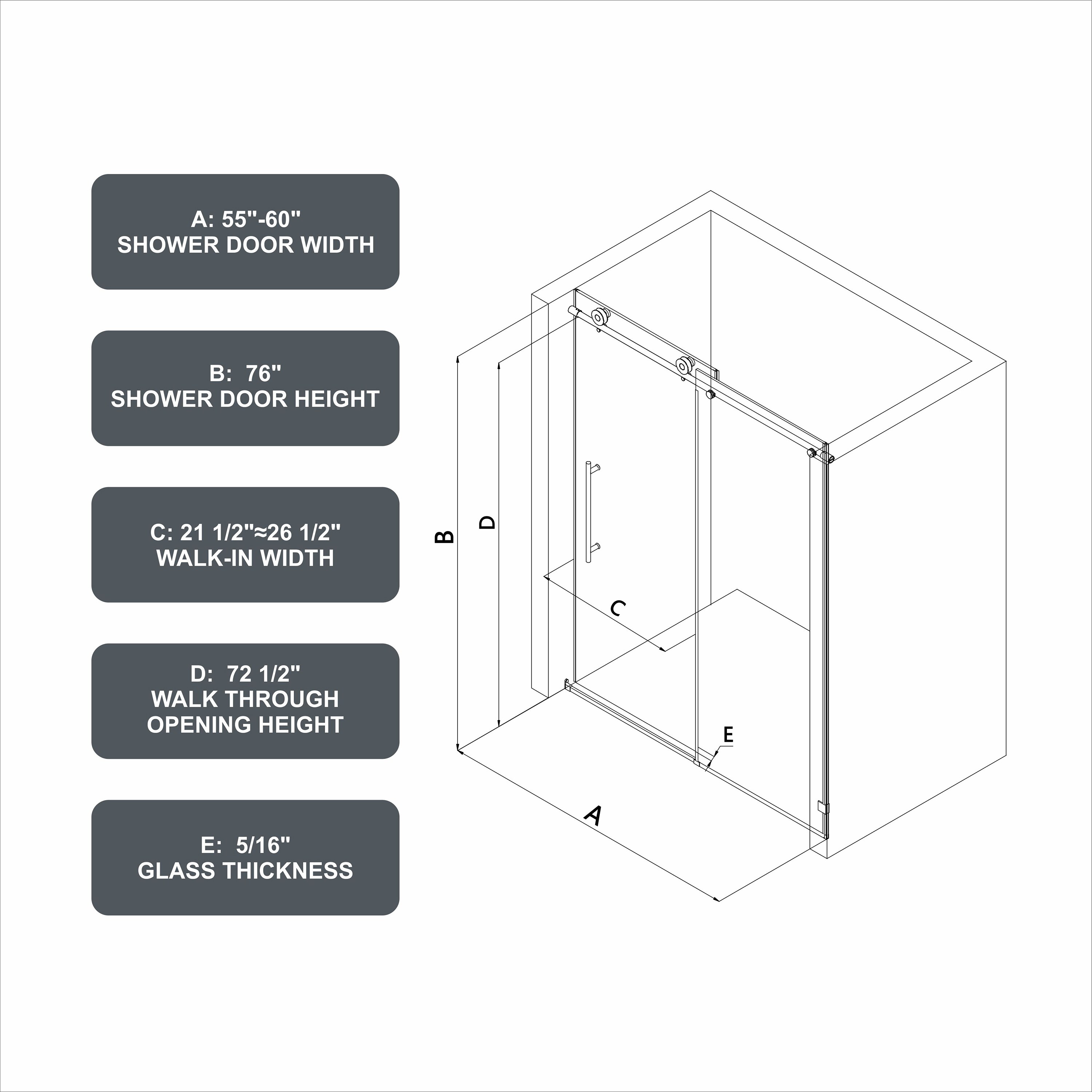 CASAINC CA-BF00007 Shower-Doors - View #7