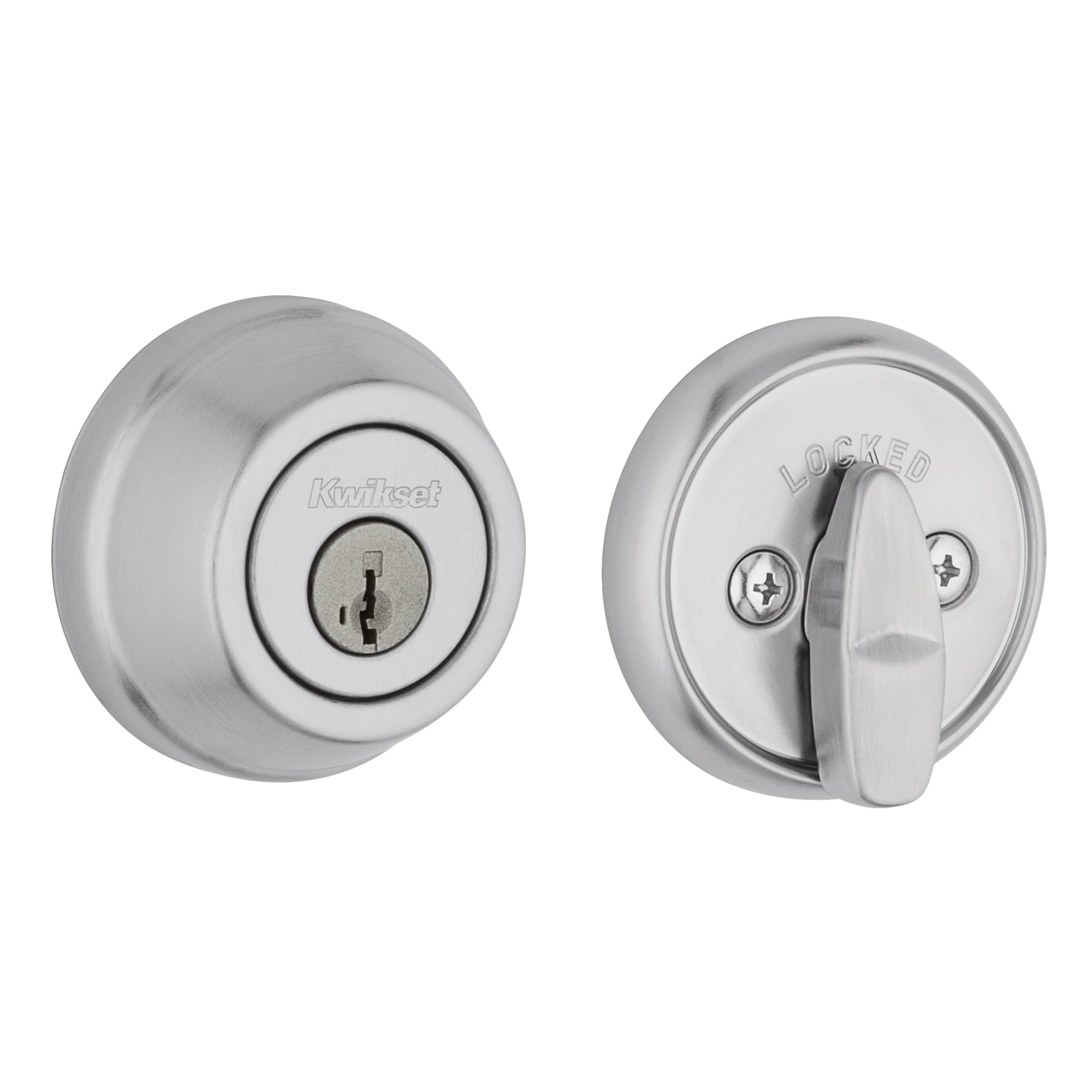 Kwikset 780 Series Satin Chrome with SmartKey Single Cylinder Deadbolt ...