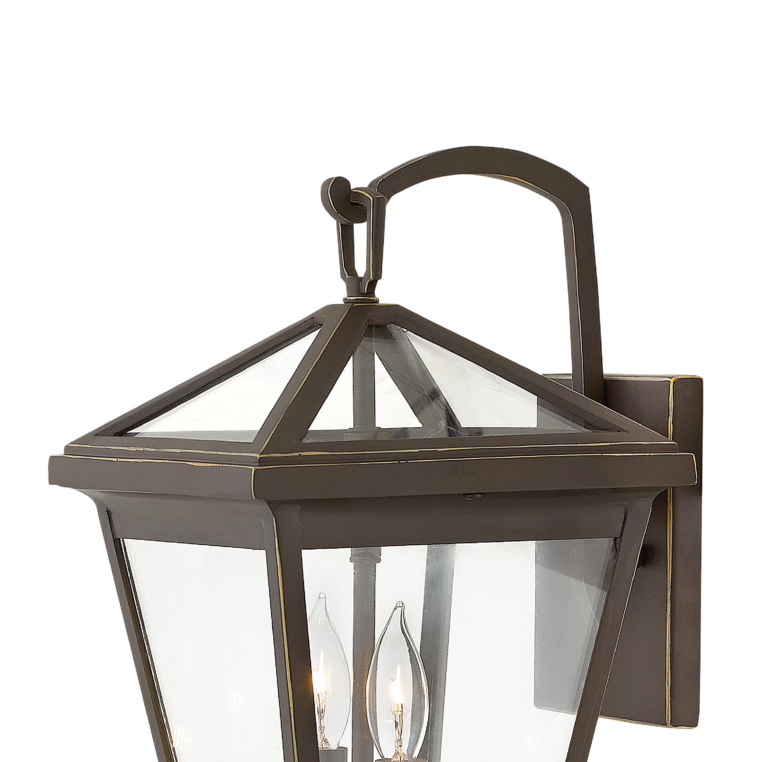 Estate Elegance Dual-Light Dimmable Wall Lantern in Oil Rubbed Bronze