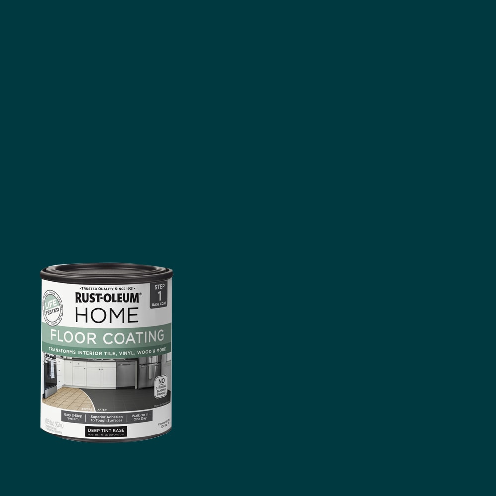 Rust-Oleum 363130T Home Floor Coating Emerald Green Matte Interior Porch and Floor paint ( 1-quart )