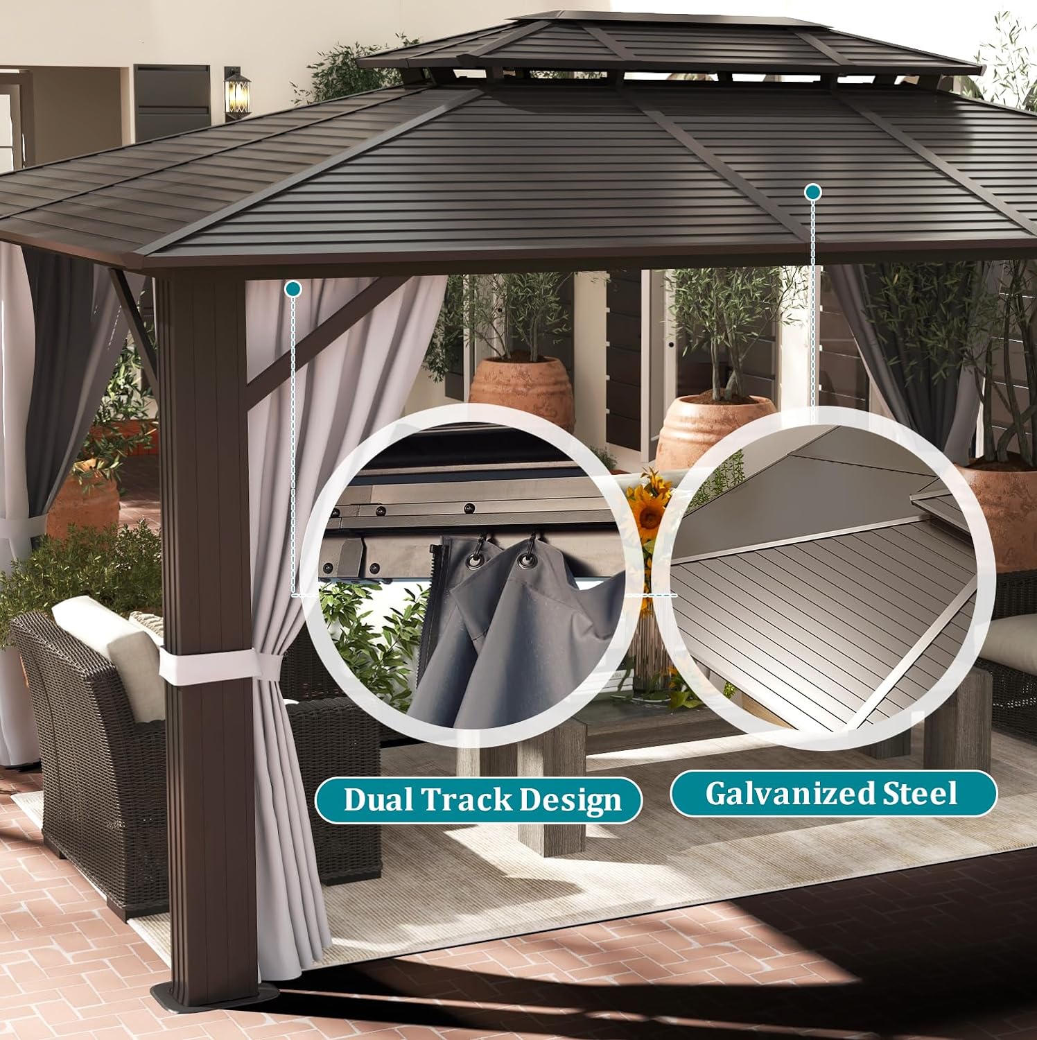 AOXUN G30005 Wood-Resin-Gazebos - View #7