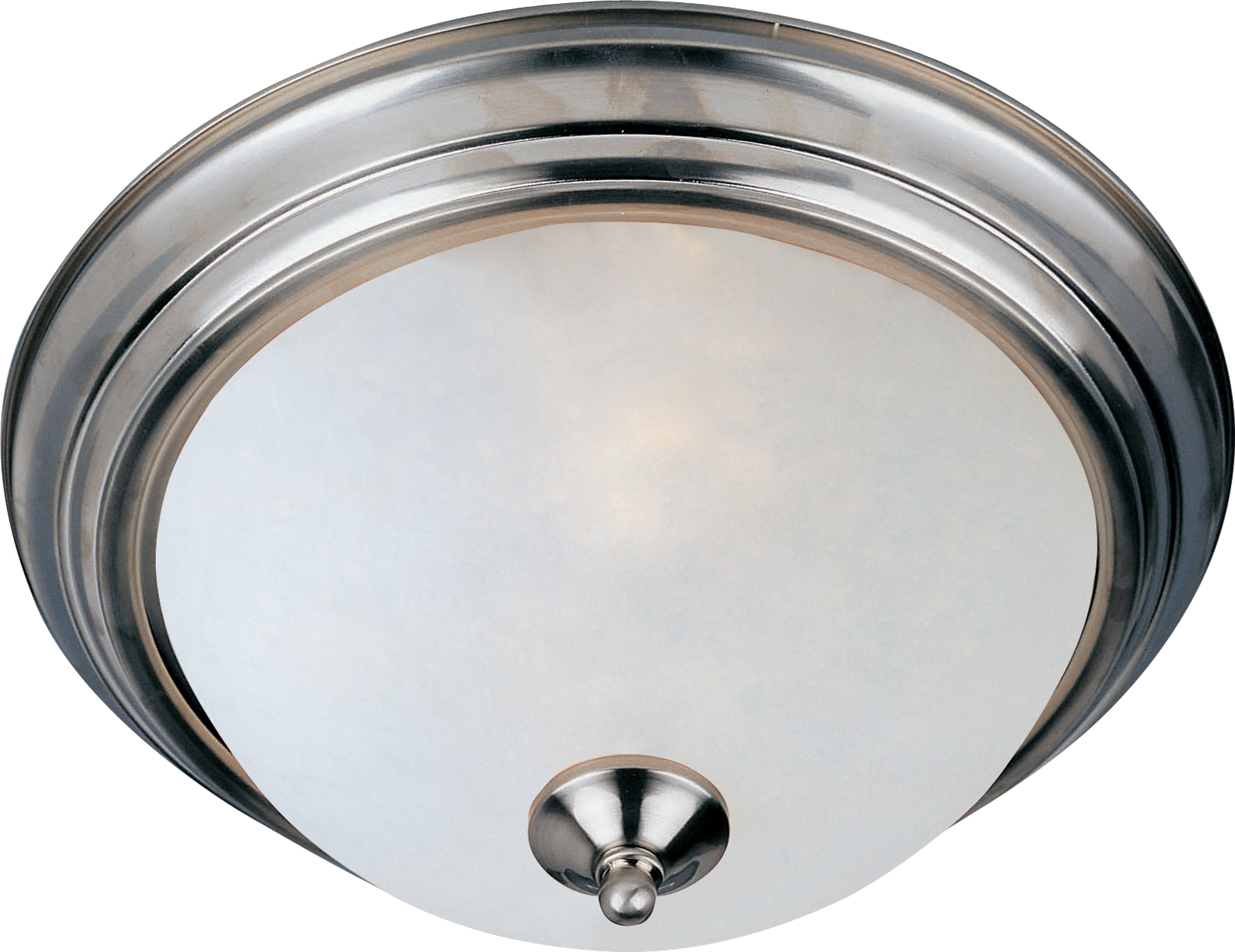 Maxim Lighting Essentials 3 Light Satin Nickel Flush Mount Light In The Flush Mount Lighting