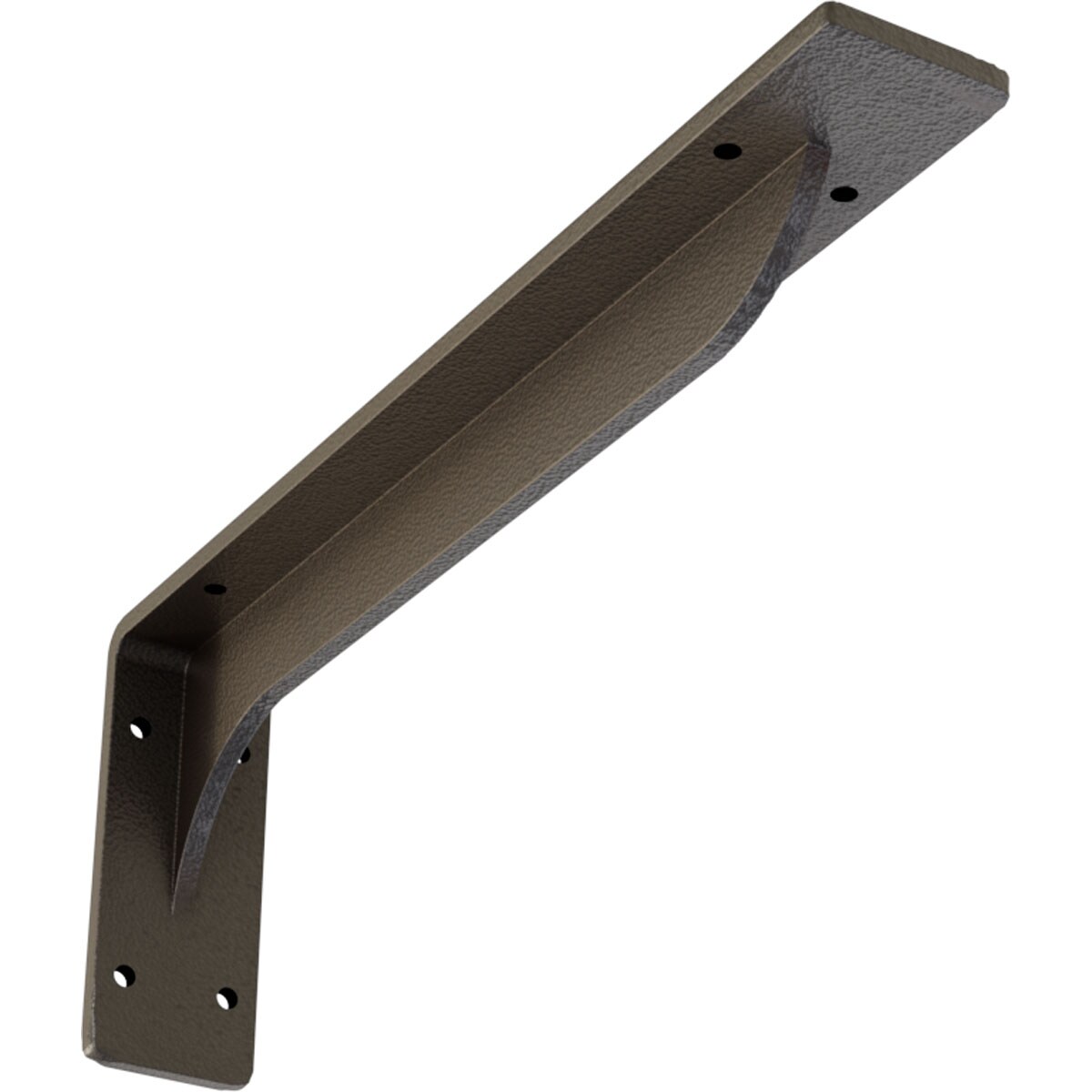 Ekena Millwork BKTM02X14X05EBHDB Embrey 14-in x 2-in x 5.25-in Bronze Steel Countertop support bracket