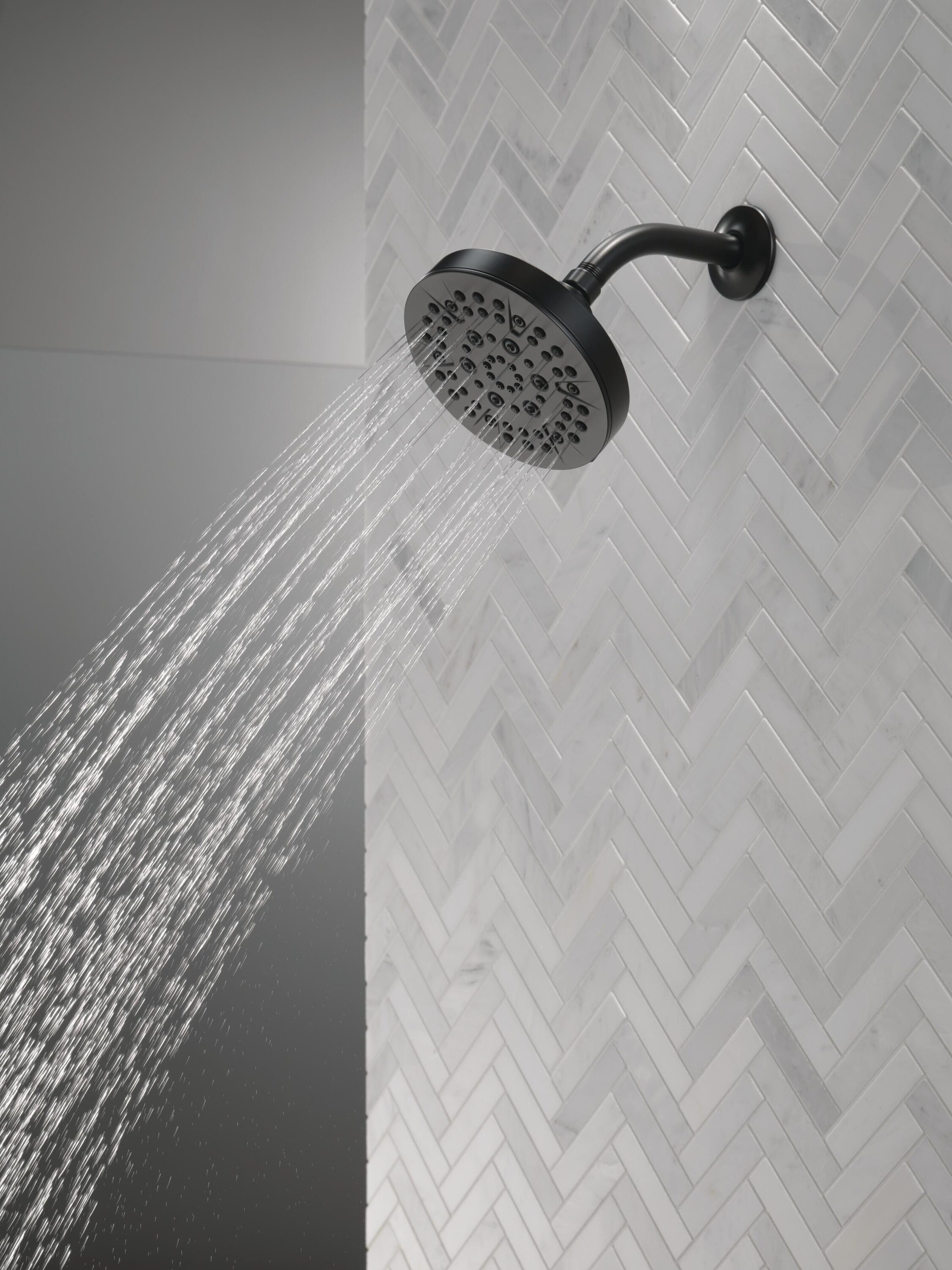 Matte Black Multi-Function Wall Mounted Shower Head