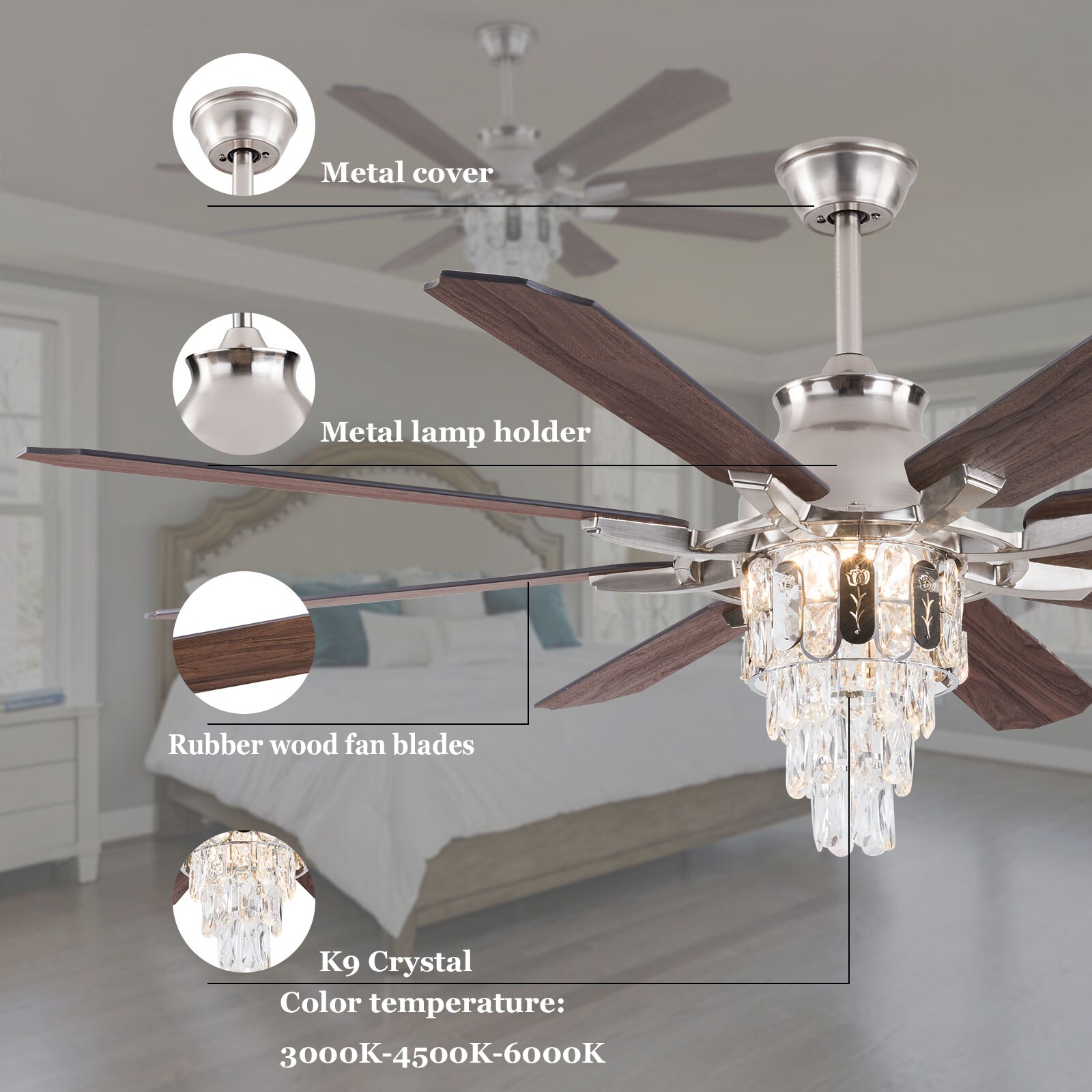 Oukaning JZUCOD-01160099 Ceiling-Fans - View #5