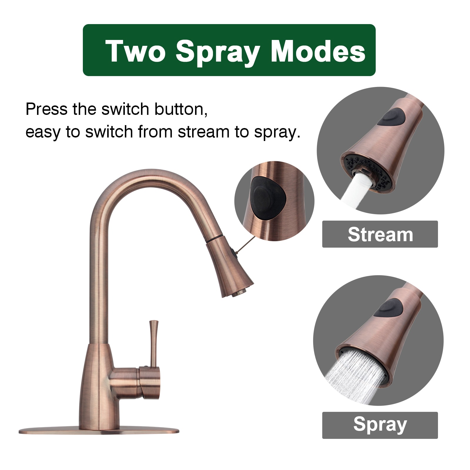 Akicon AK96455-AC Kitchen-Faucets - View #3