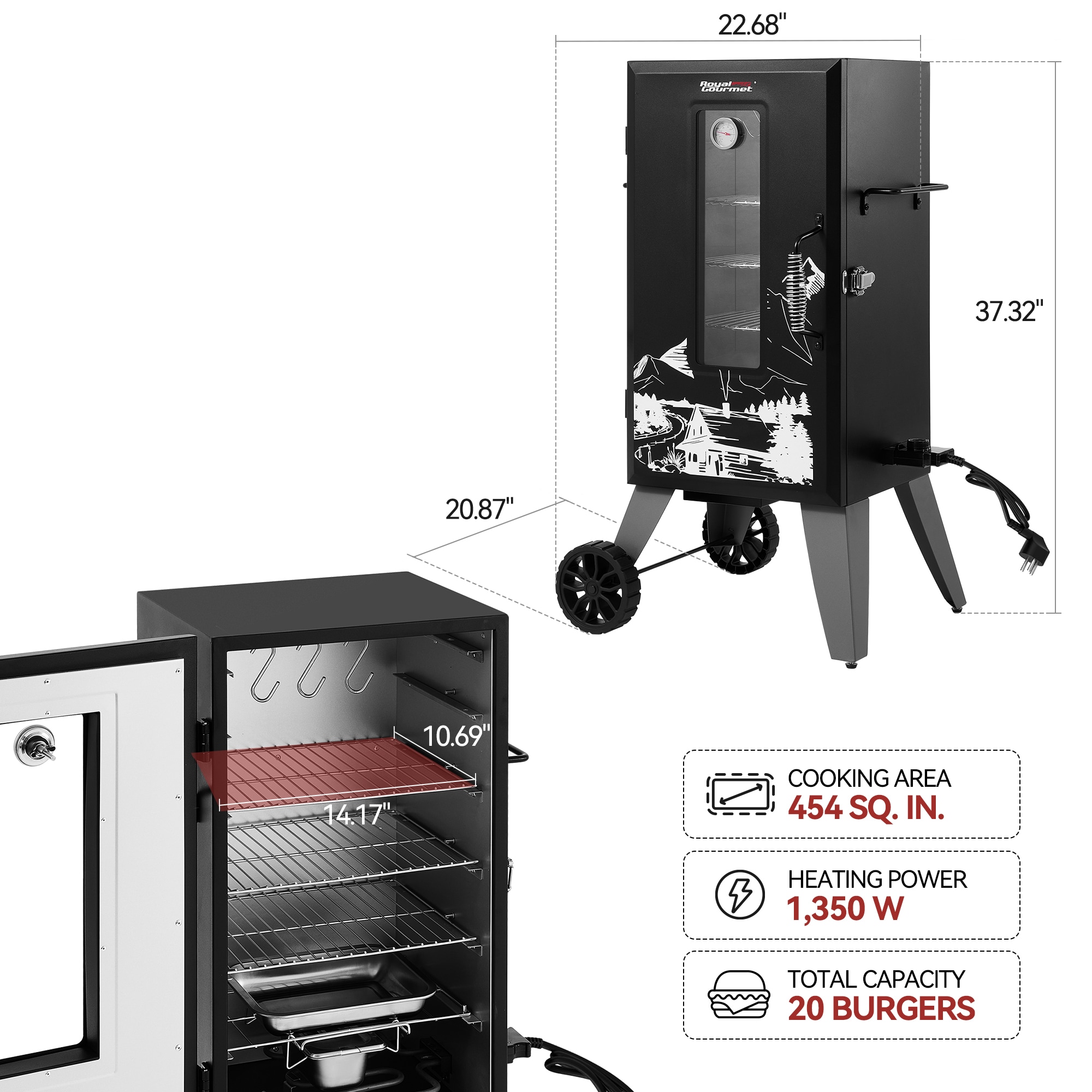 Royal Gourmet SE2806 Electric-Vertical-Smokers - View #14