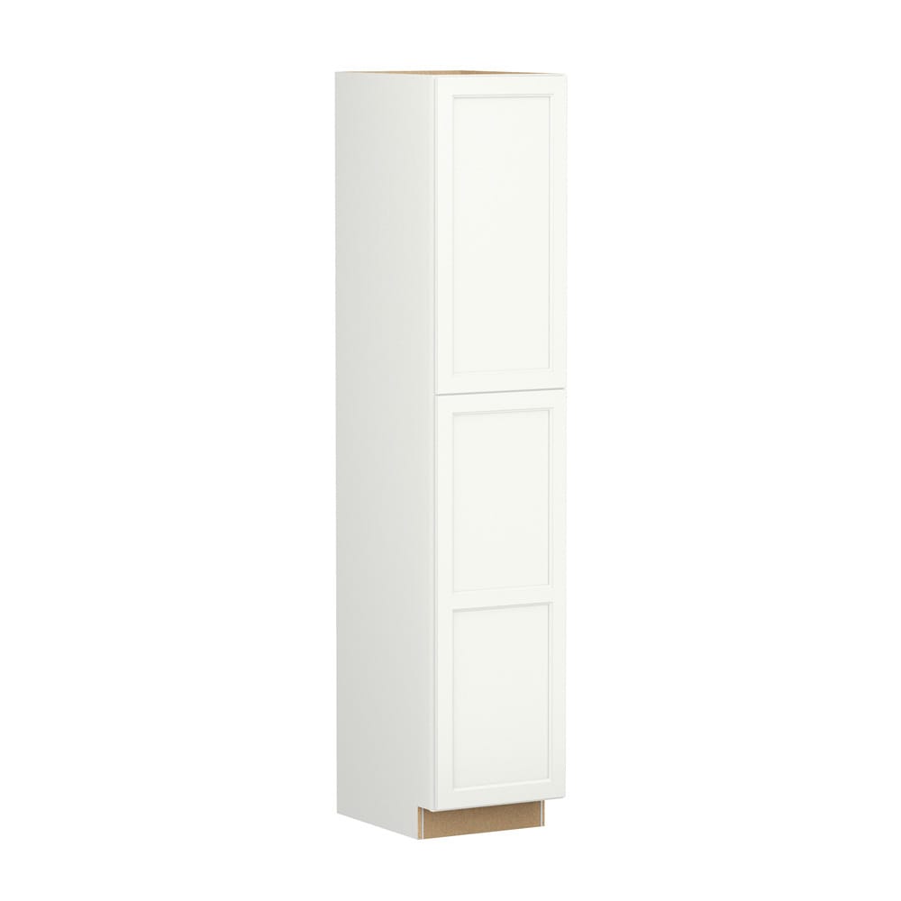 Shenandoah Glasson 18-in W x 96-in H x 24-in D Linen Pantry Fully Assembled Cabinet Recessed Panel Square