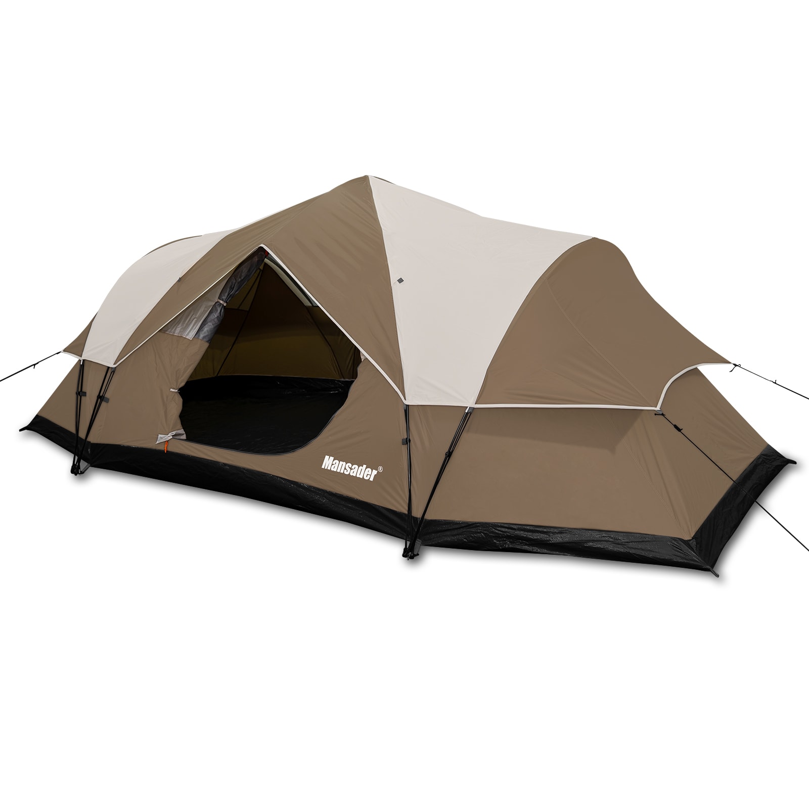 GARSING MAN-AUTODO-6P-BROWN 6-Person Camping Tent Polyester 6 -Person Tent