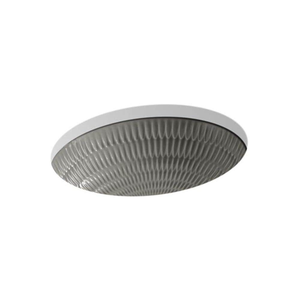 KOHLER Artist Edition Ricochet Translucent Cashmere Undermount Oval ...