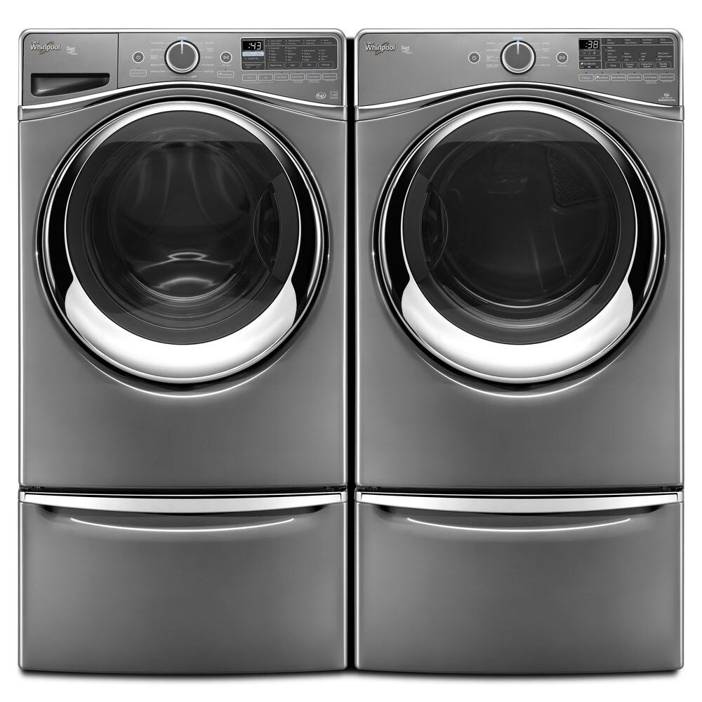 whirlpool duet steam front load washer and dryer