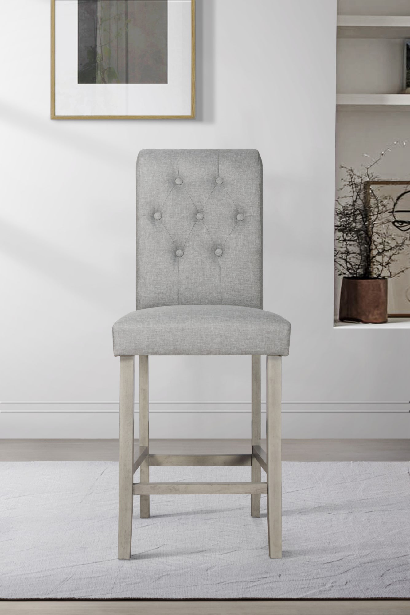 Home Design 60047-411 Upholstered Dining Side Chair (Wood Frame)